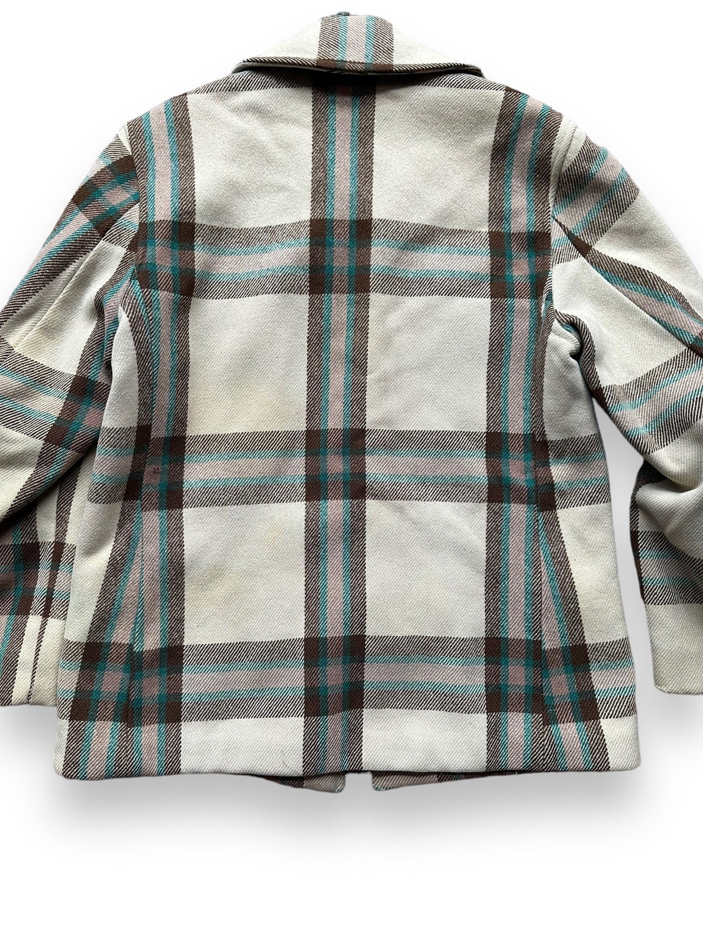 Rear Detail on Vintage Merrill Woolen Mills Jacket SZ L | Barn Owl Vintage Goods | Vintage Wool Coat Seattle