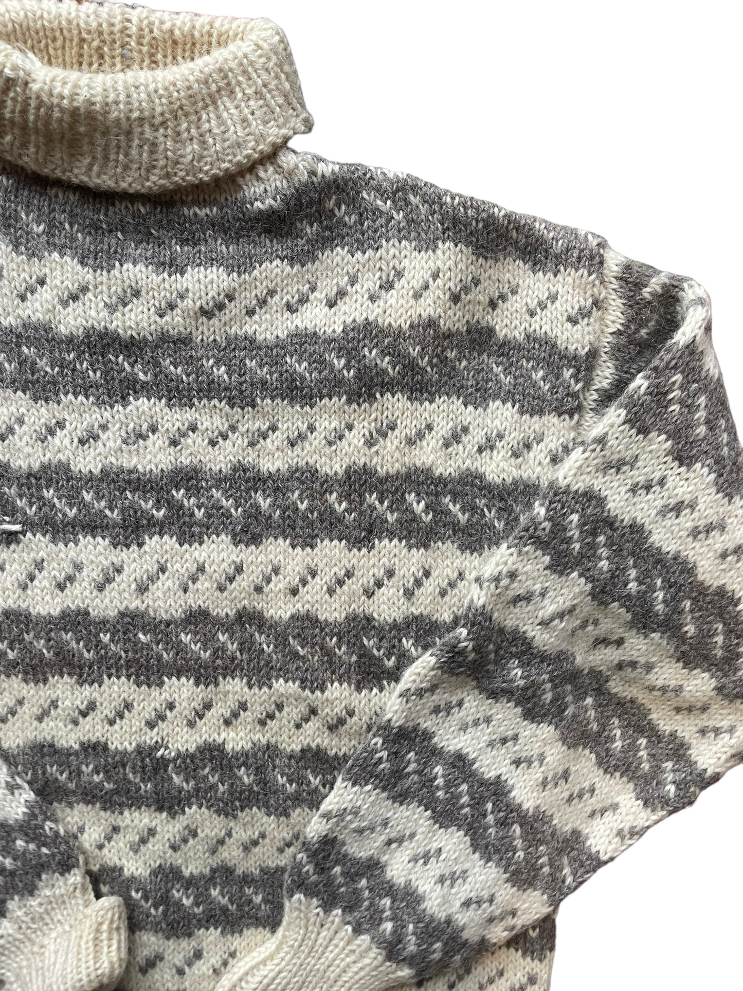 Vintage Wool Sweater Made in Denmark | Barn Owl Seattle | Seattle Vintage Sweaters right back view.