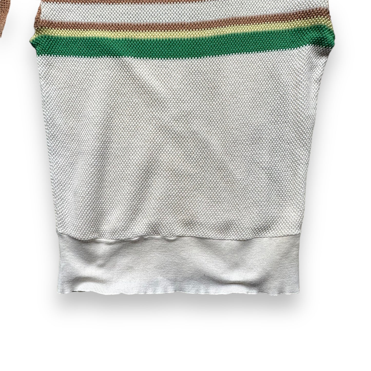 Lower Front View of Vintage Jantzen Knit Top Short Sleeve Shirt SZ M | Vintage Jantzen Shirt | Barn Owl Vintage Seattle