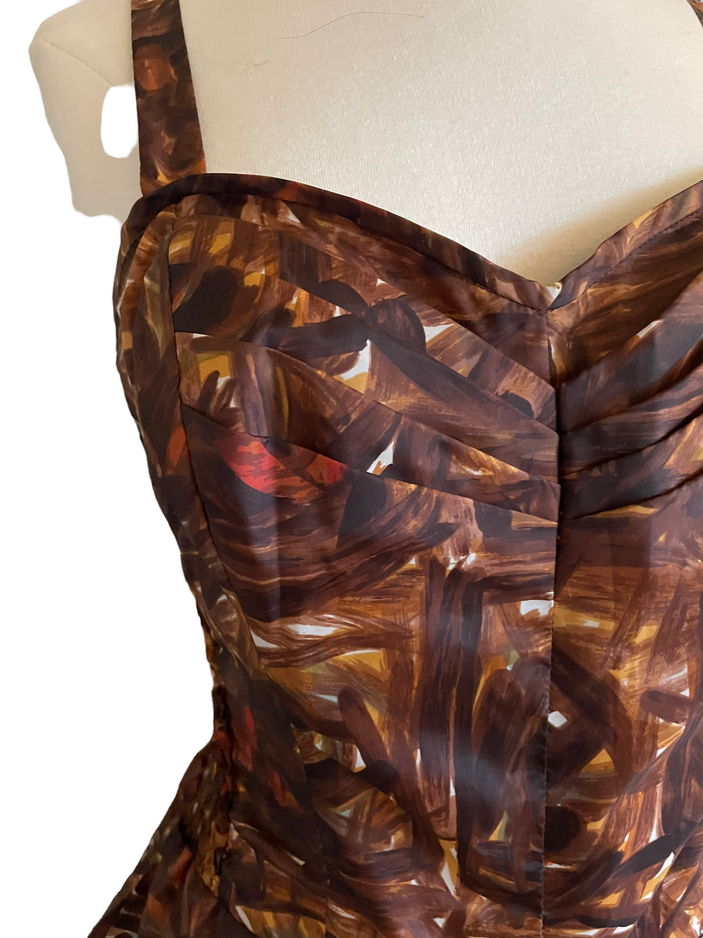 Front rightt side view Vintage 1950s Kahala Play Suit | Barn Owl Vintage Seattle | Vintage Ladies Swimwear