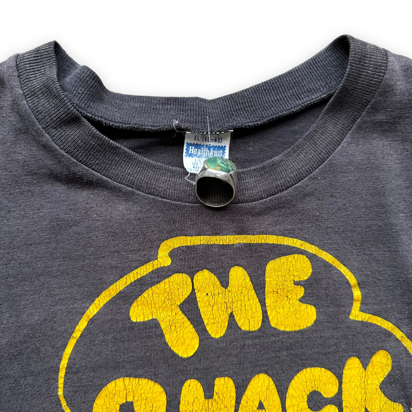 Tag View of Vintage Columbia Missouri Institution The Shack Tee SZ XL | Vintage MU Single Stitch Tee | Barn Owl Vintage