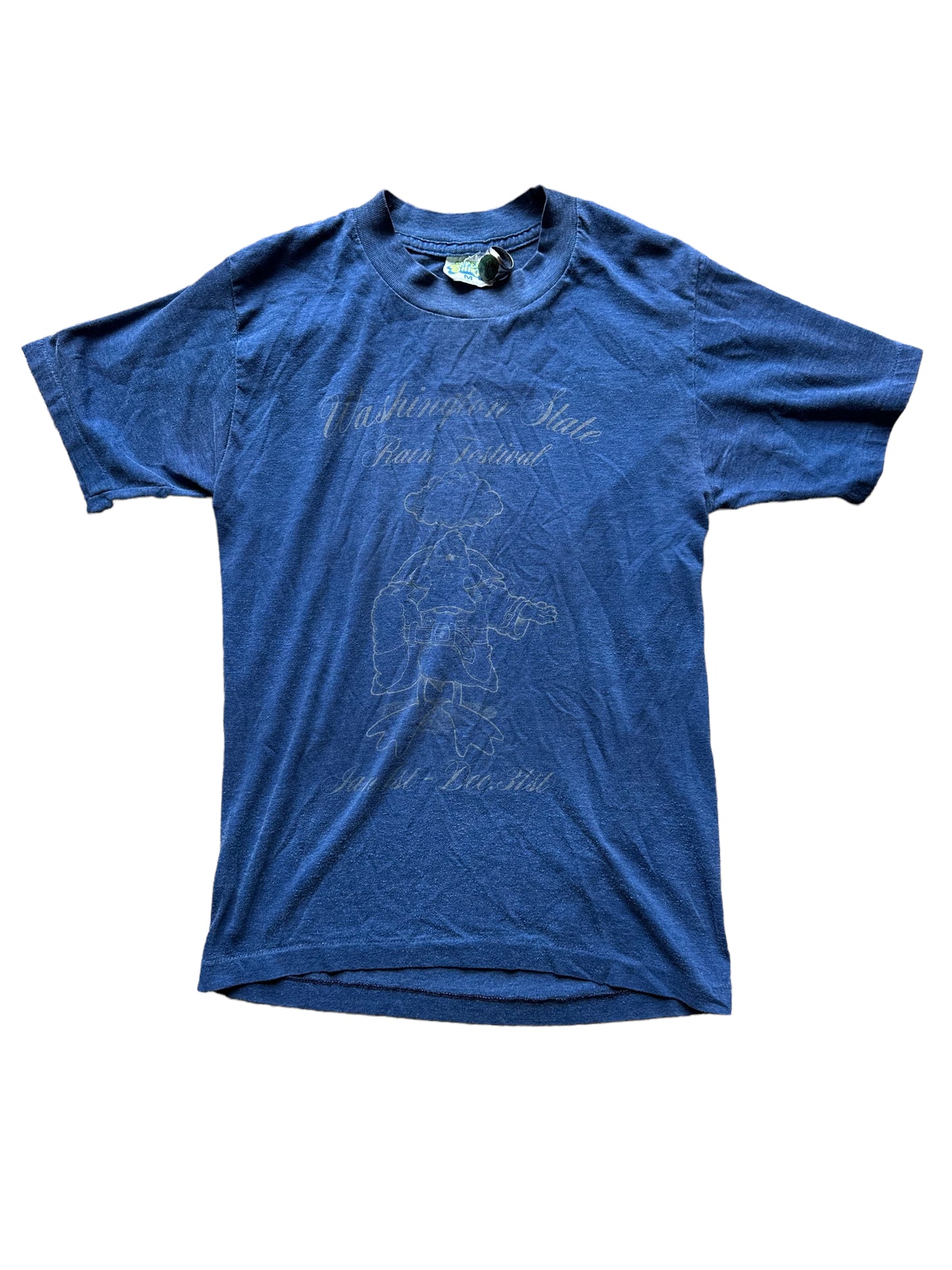 Front View Vintage Washington State Rain Festival T Shirt SZ Medium | Vintage Tee Seattle | Barn Owl Vintage Seattle