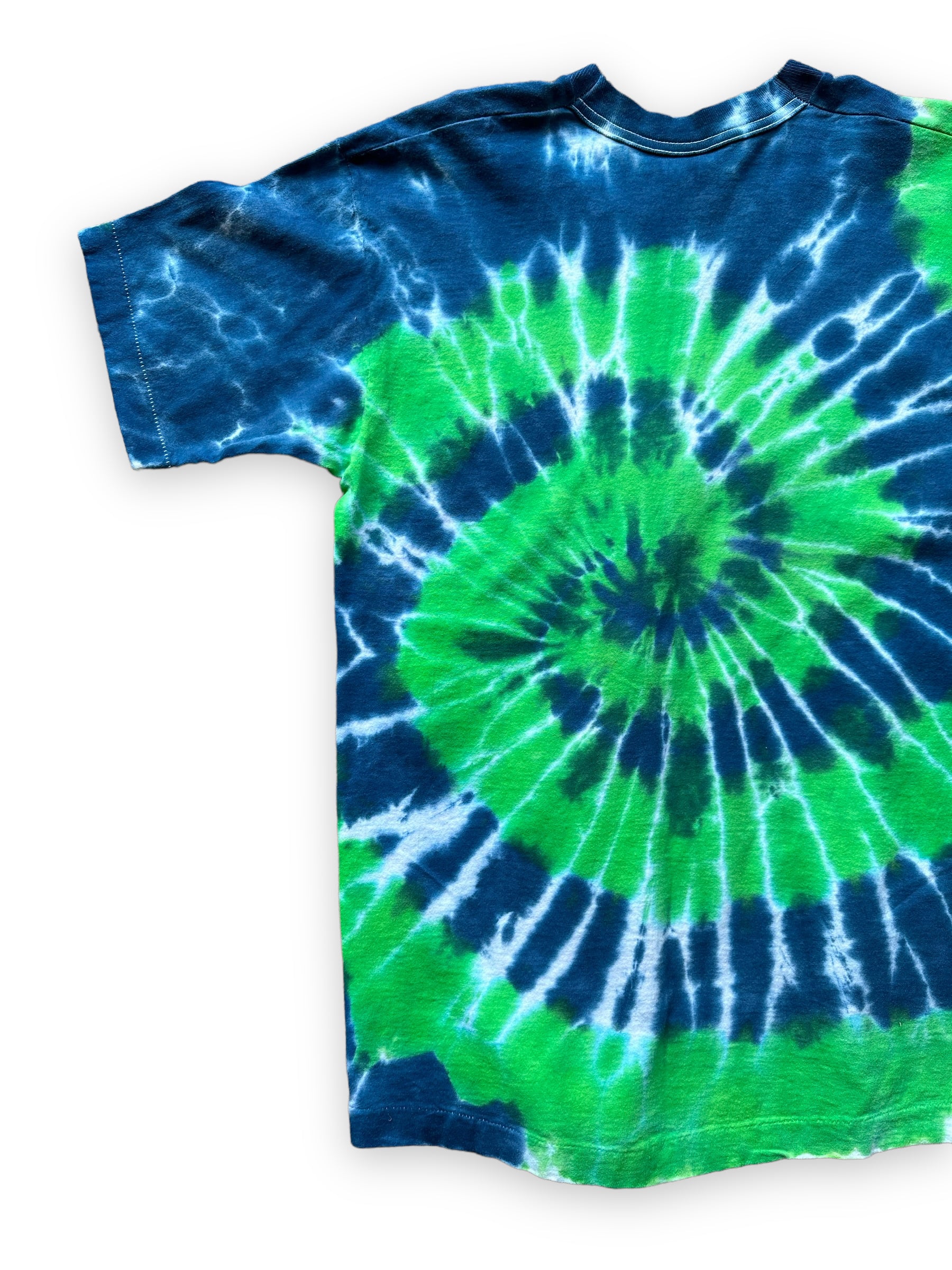 Rear Left View on Vintage Grateful Dead Seattle Thunderbirds Tie Dye Tour Tee SZ L  |  Vintage Grateful Dead Tee Seattle | Barn Owl Vintage