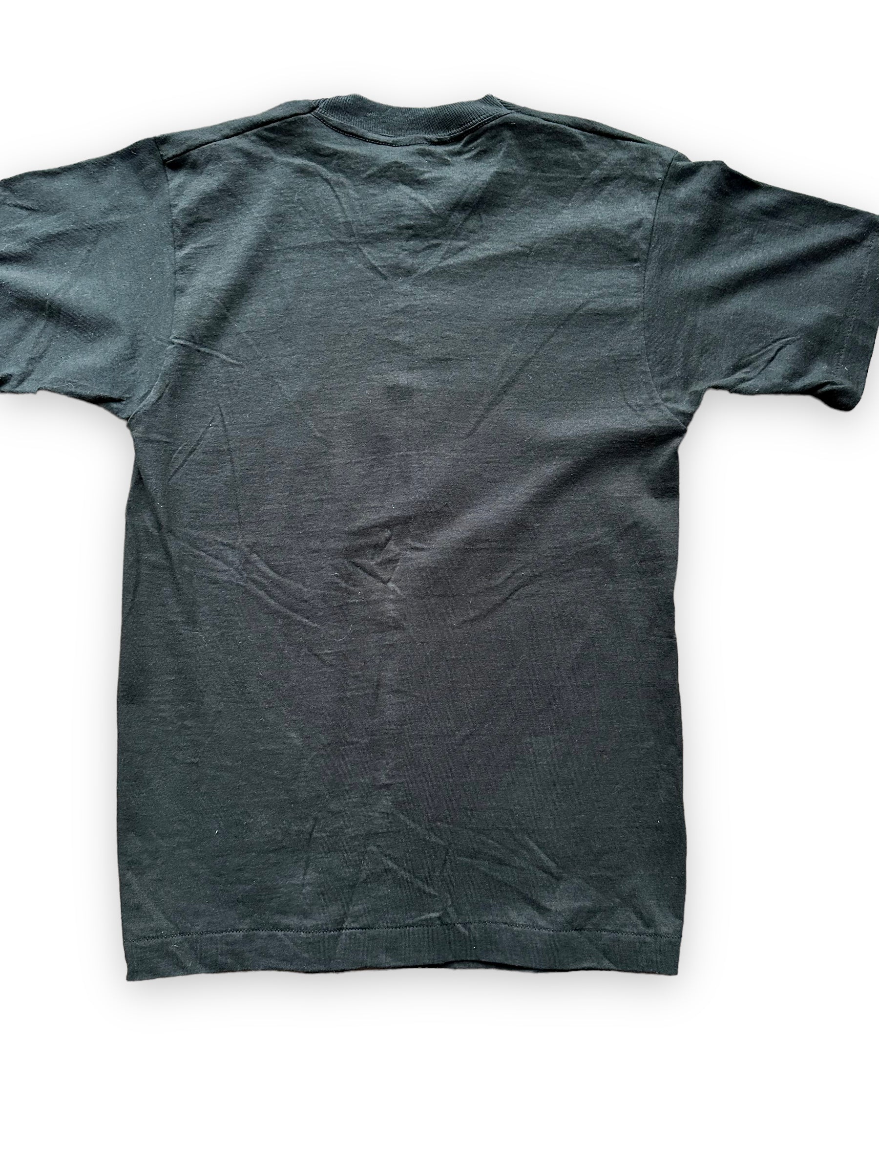 Rear Detail on Vintage Black Zig-Zag Hand-Rolling Tobacco Tee SZ S | Seattle Vintage Weed Tees | Barn Owl Seattle