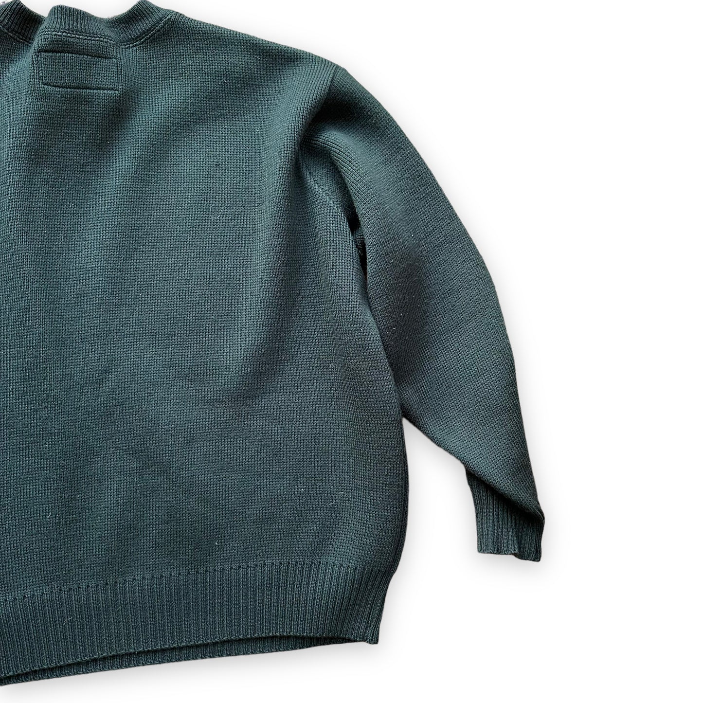 Right Rear View on Filson Guide Sweater SZ L | Barn Owl Vintage Goods | Vintage Filson Workwear Sweaters Seattle