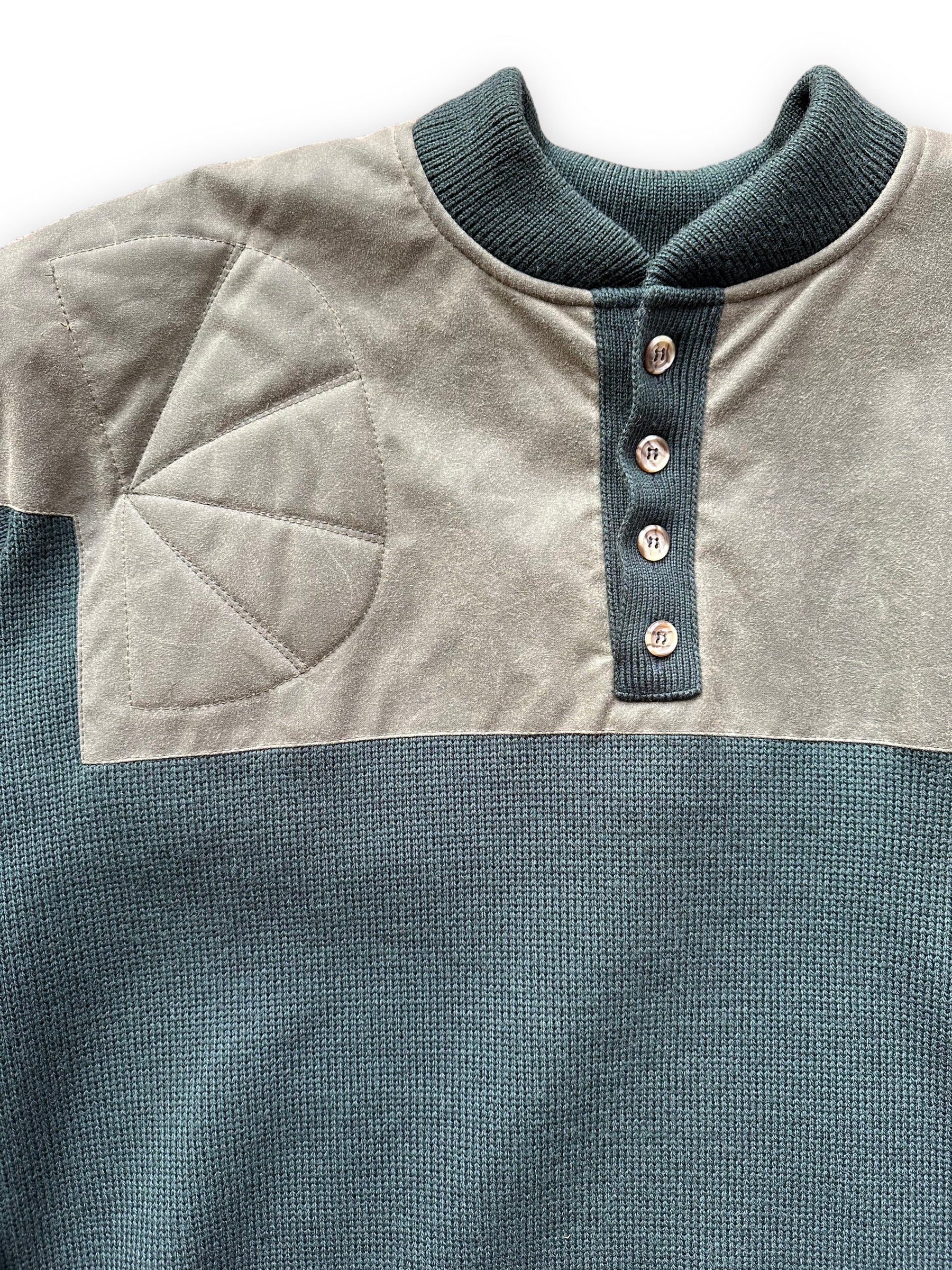 Upper Front Right View of Deadstock Filson Guide Sweater SZ XXL | Vintage Filson Workwear Seattle | Barn Owl Vintage Goods