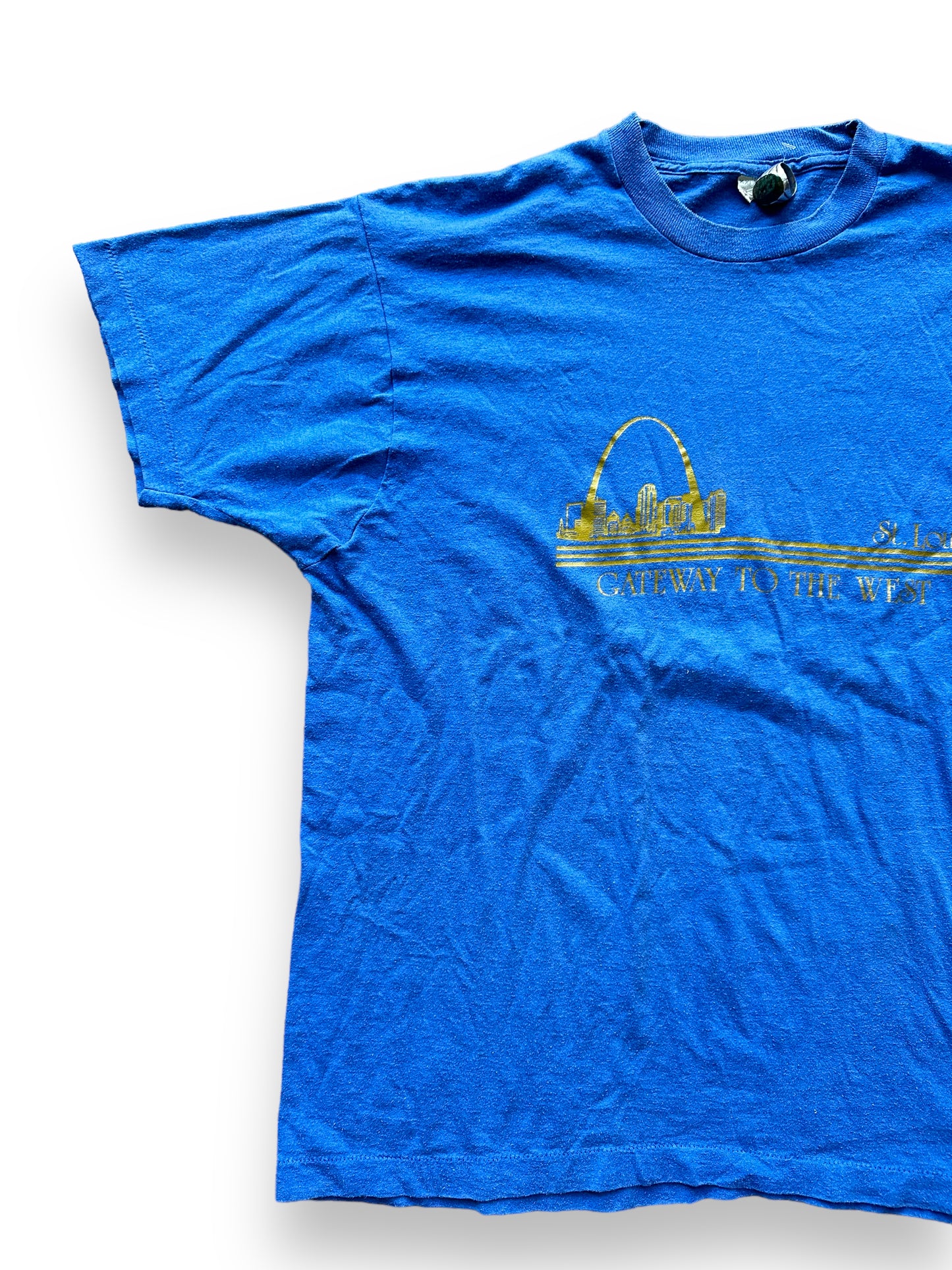 Front Right View of Vintage St. Louis Tourist Tee SZ XXL | Vintage T-Shirts Seattle | Barn Owl Vintage Tees Seattle