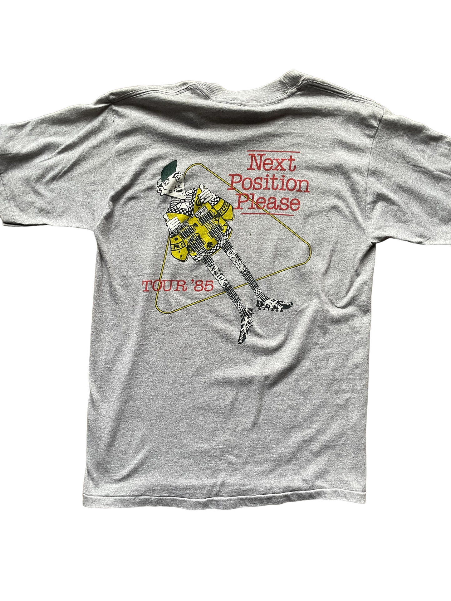 Rear View on Vintage Single Stitch Cheap Trick Band Tour Tee "Next Position Please" SZ L | Vintage Rock Tees | Barn Owl Seattle