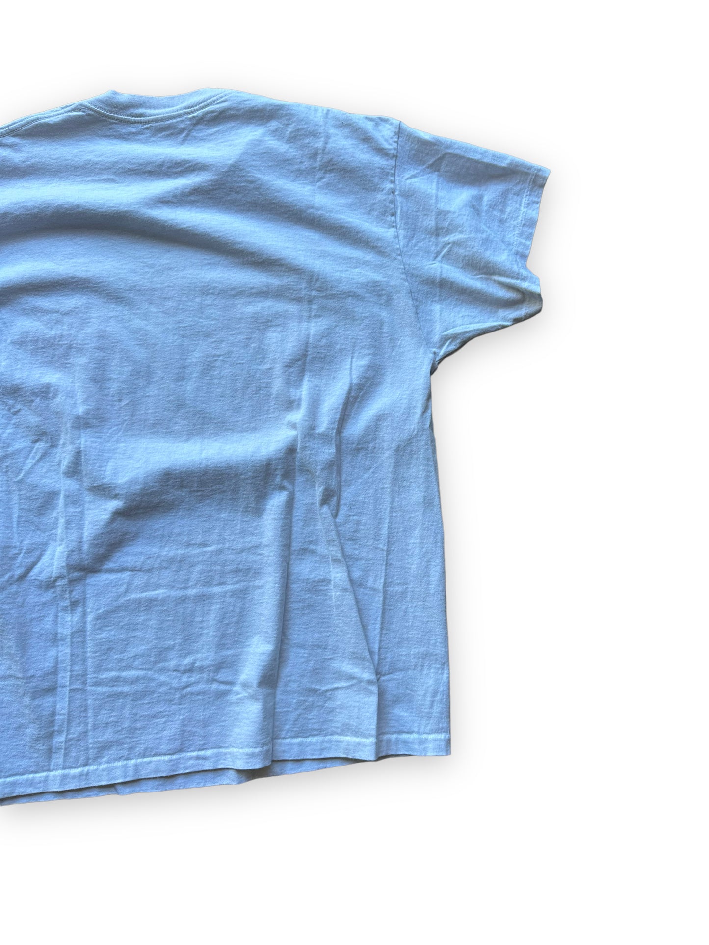 Right Rear View of Vintage 1993 Sativa Cannabis Postal Stamp Tee SZ XL | Seattle Vintage Cannabis Tee | Barn Owl Vintage