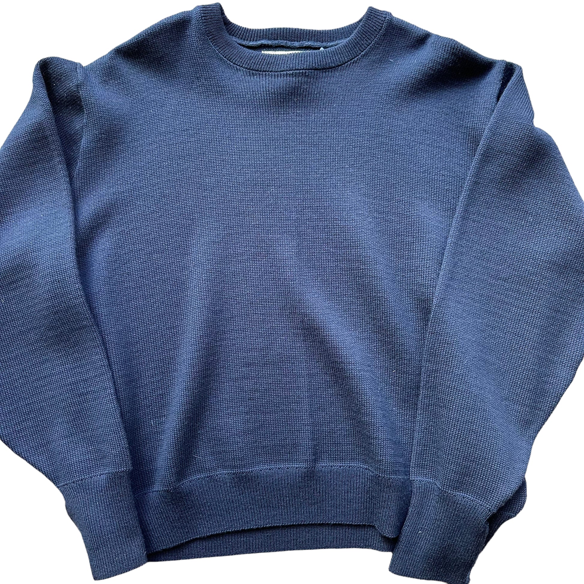 Front Detail on Deadstock Filson Navy Guide Sweater SZ XXL |  New Old Stock Filson | Vintage Workwear Seattle