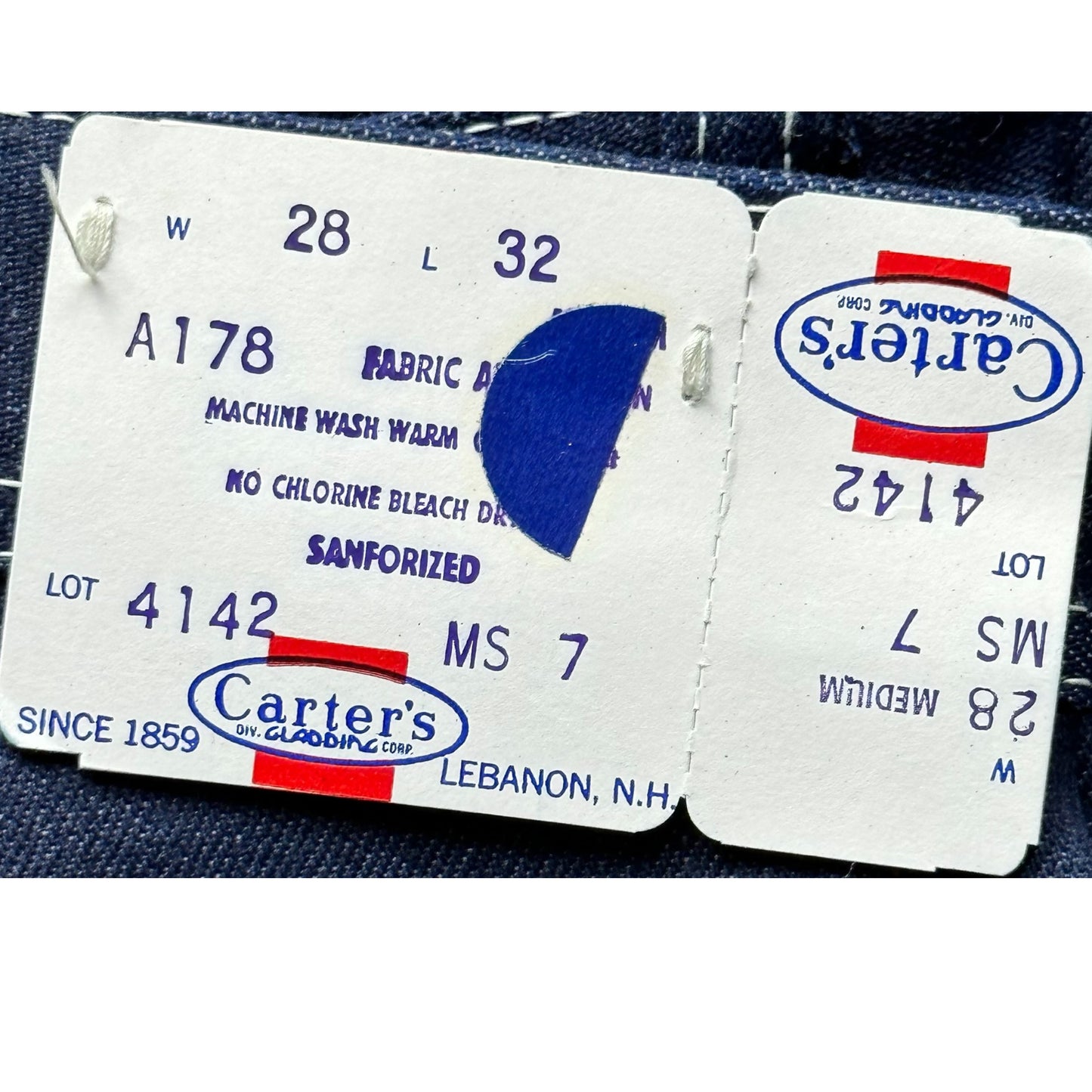 NOS Vintage Carter's Carpenter Jeans W28 L32 | Barn Owl Vintage Workwear Seattle