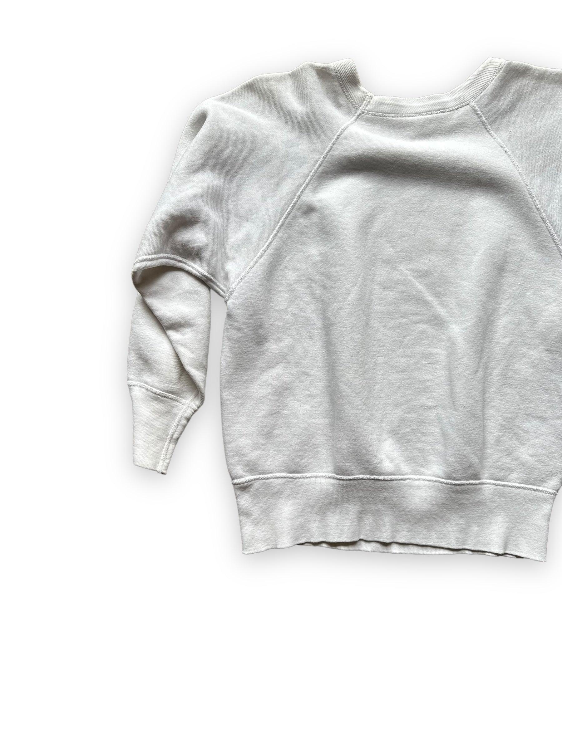 Left Rear View on Vintage Champion Running Man Ridgewood Rebels Crewneck Sweatshirt | Vintage Champion Sweatshirt Seattle | Barn Owl Vintage Clothing