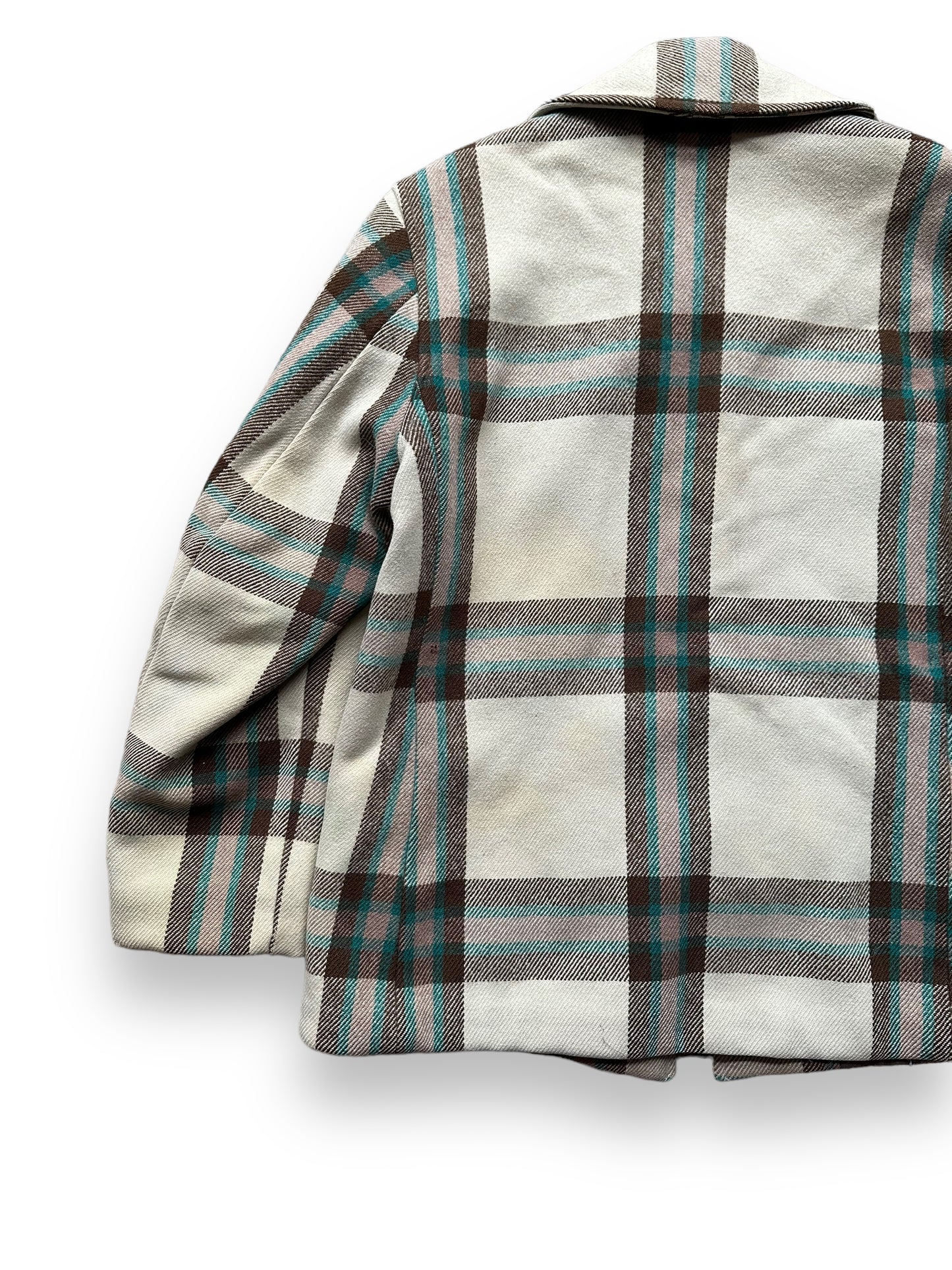 Left Rear View on Vintage Merrill Woolen Mills Jacket SZ L | Barn Owl Vintage Goods | Vintage Wool Coat Seattle