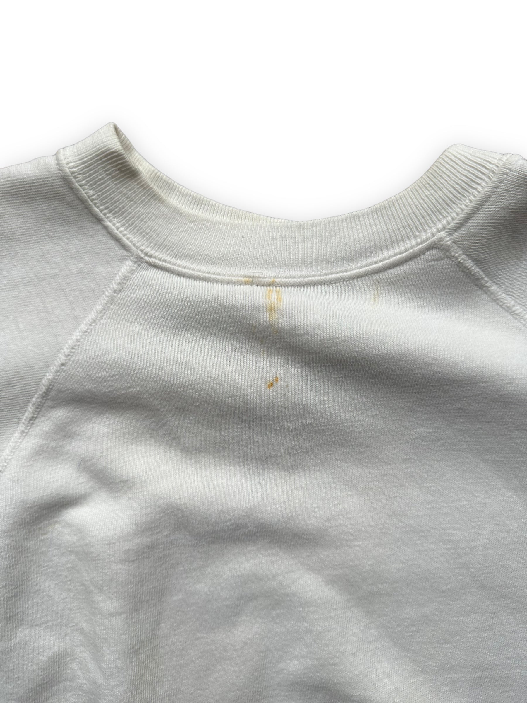 Small Stain on Rear of Vintage Panama Red Short Sleeve Crewneck SZ L | Seattle Vintage Panama Red Crewnecks | Barn Owl Vintage By Collar