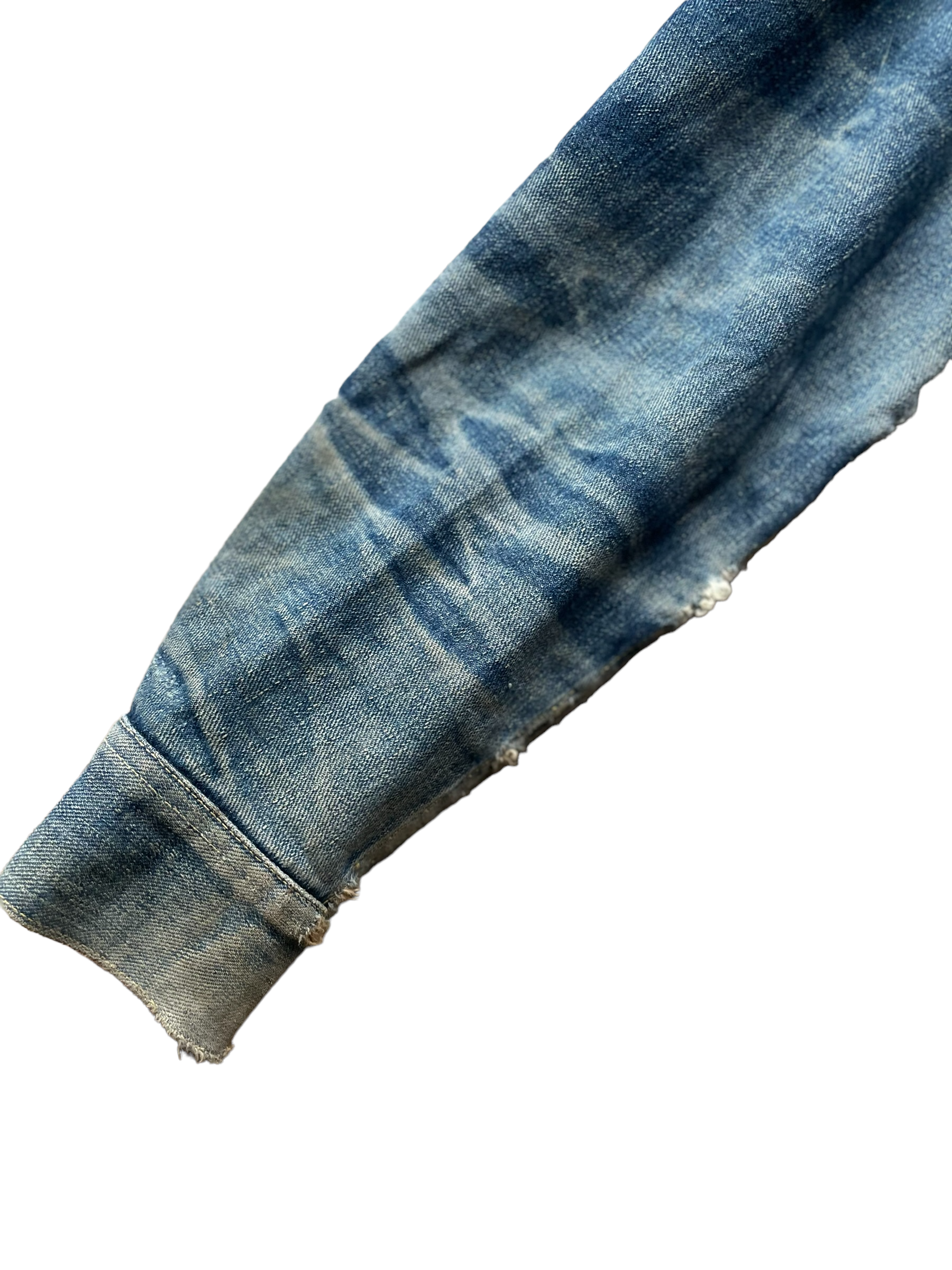 Vintage 70's Lee 101-J Denim Jacket left sleeve