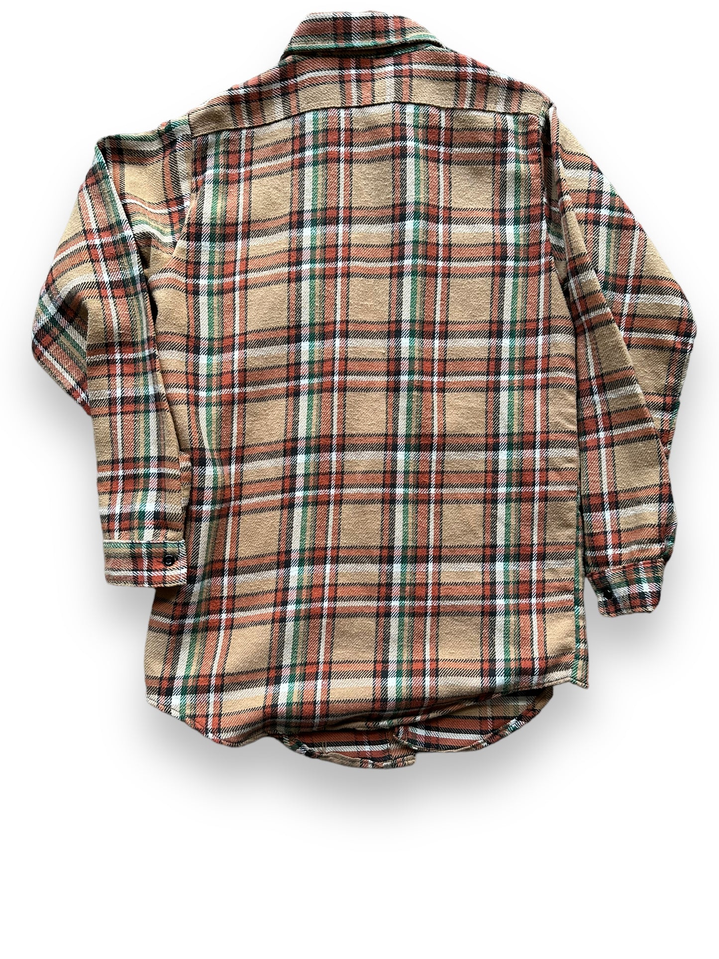 Rear View of Vintage 5 Brothers Cotton Blend Flannel SZ M | Vintage Cotton Flannel Seattle | Barn Owl Vintage Seattle