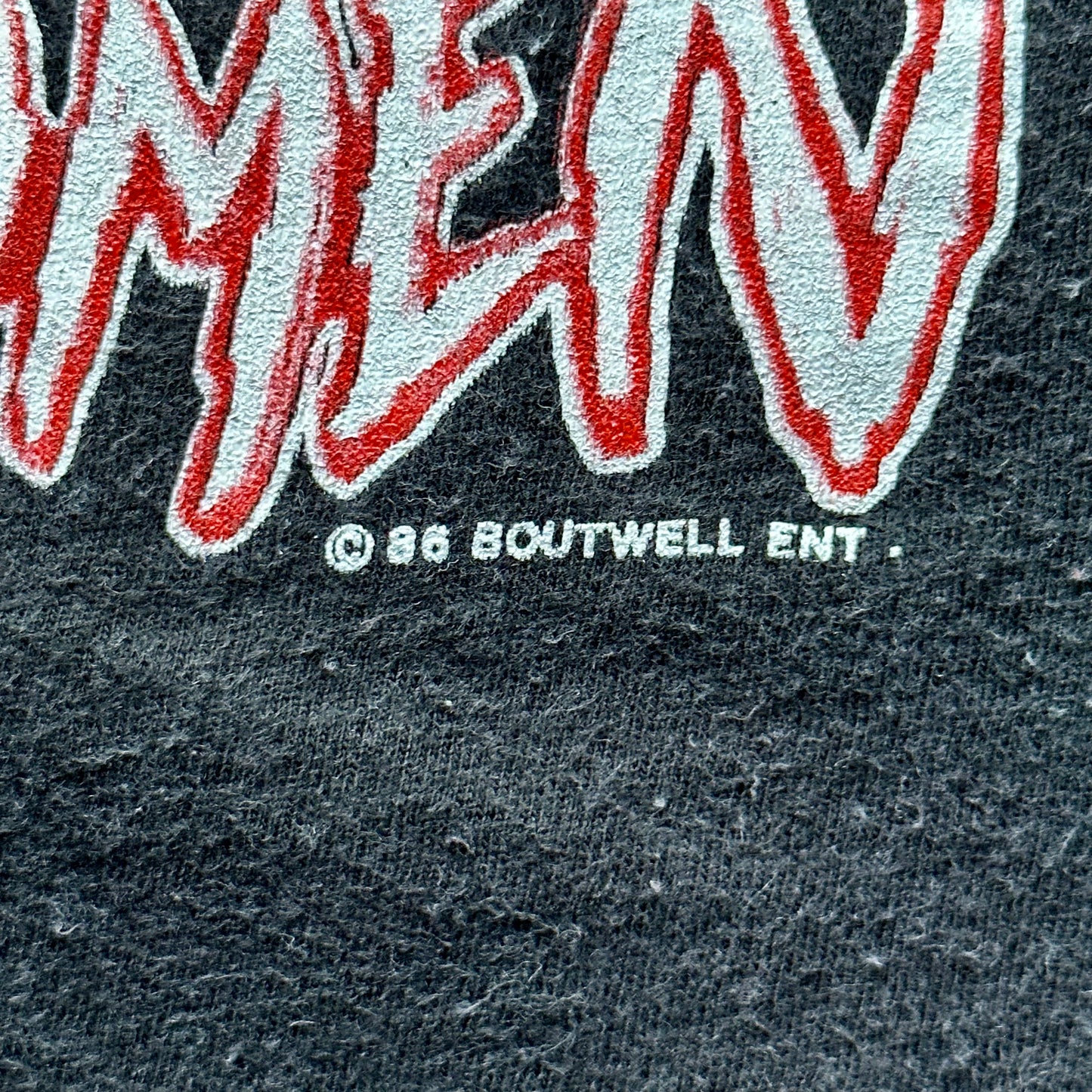 Copyright Detail View on Vintage Yngwie Malmsteen Trilogy World Tour Shirt Size XLarge | Vintage Metal Rock Tee | Barn Owl Vintage Seattle