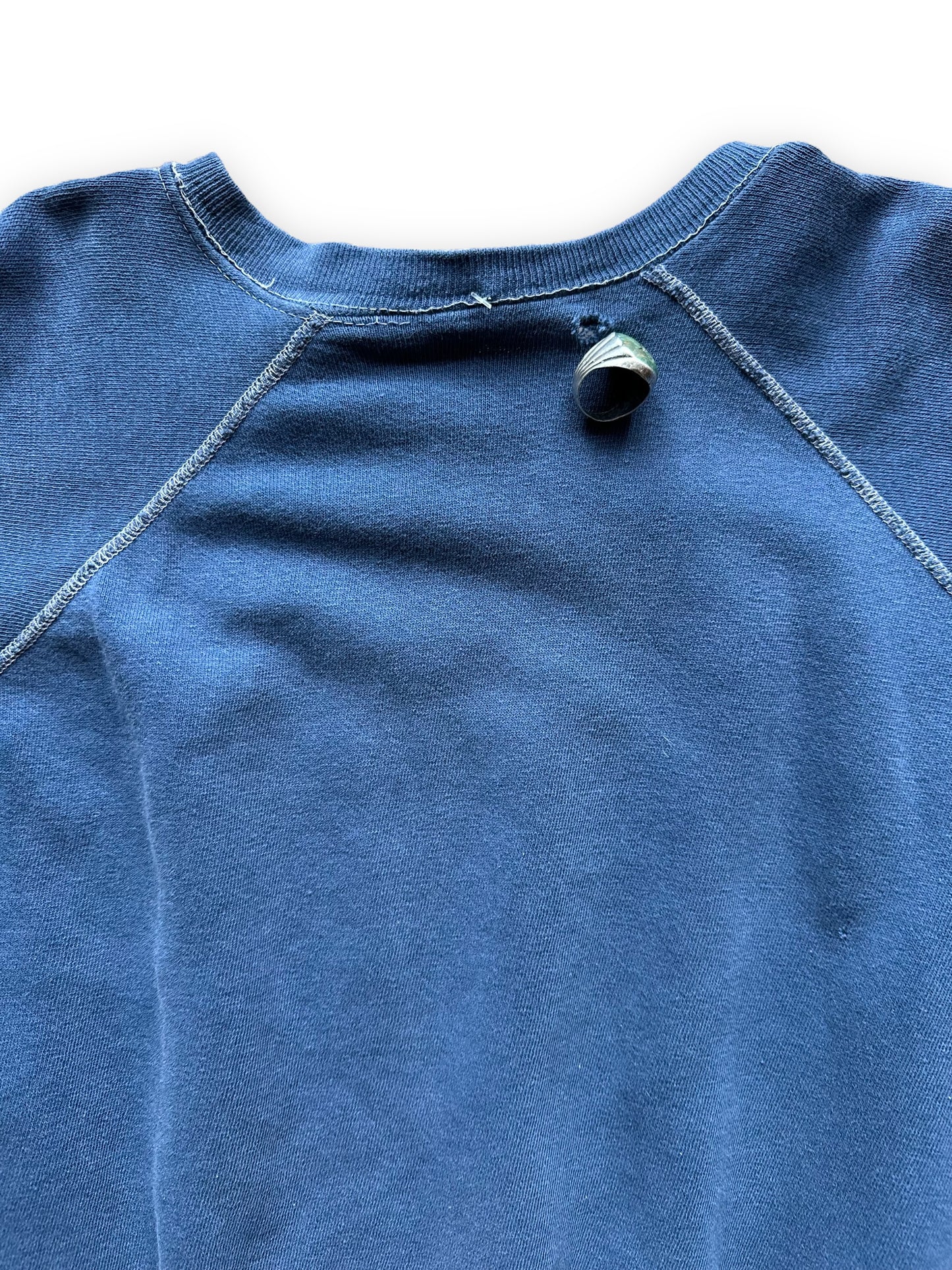 Small Hole on Rear of Vintage Small Lawton Lions Crewneck Sweatshirt | Vintage Crewneck Sweatshirt Seattle | Barn Owl Vintage Clothing