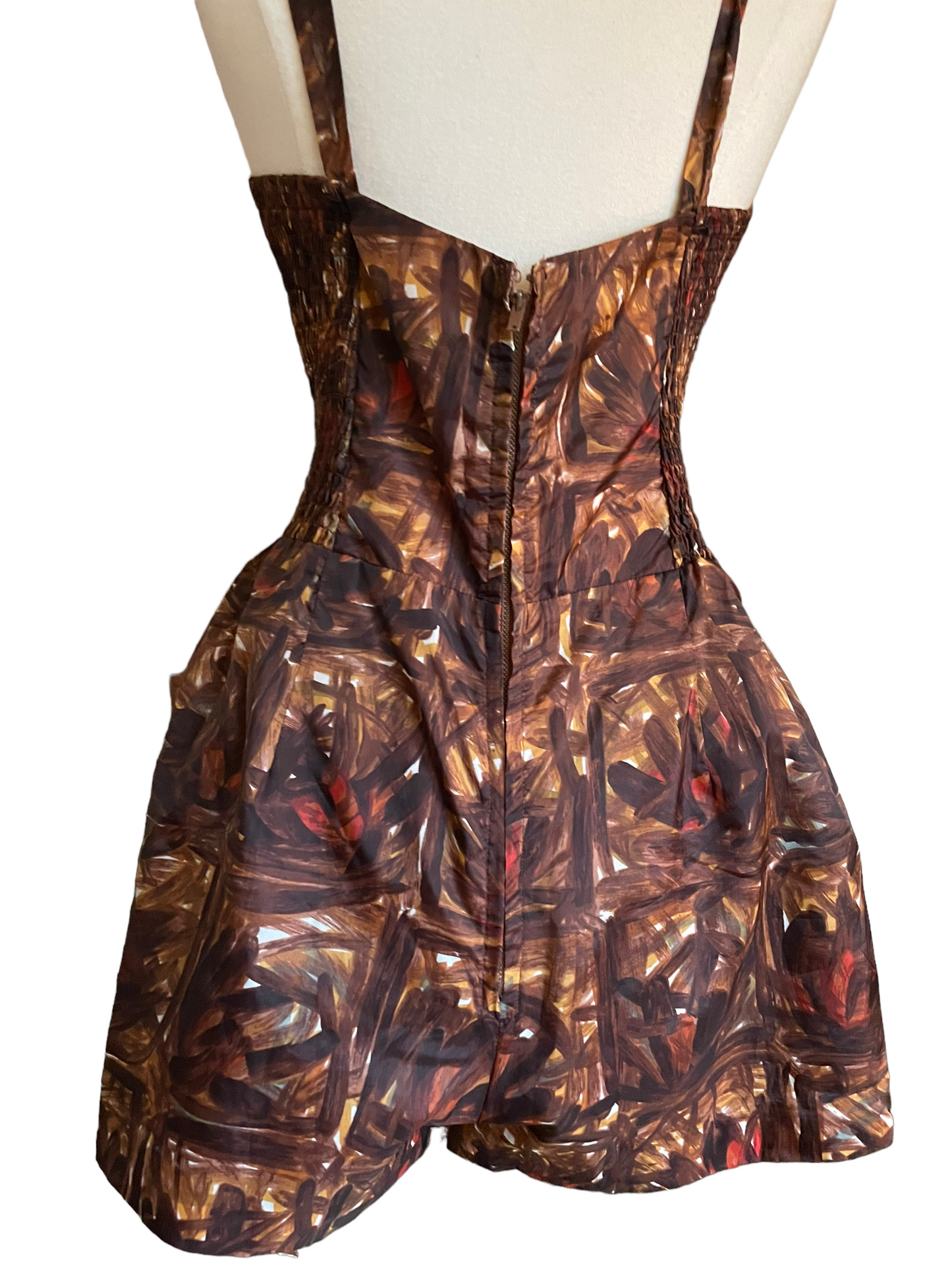 Back view Vintage 1950s Kahala Play Suit | Barn Owl Vintage Seattle | Vintage Ladies Swimwear