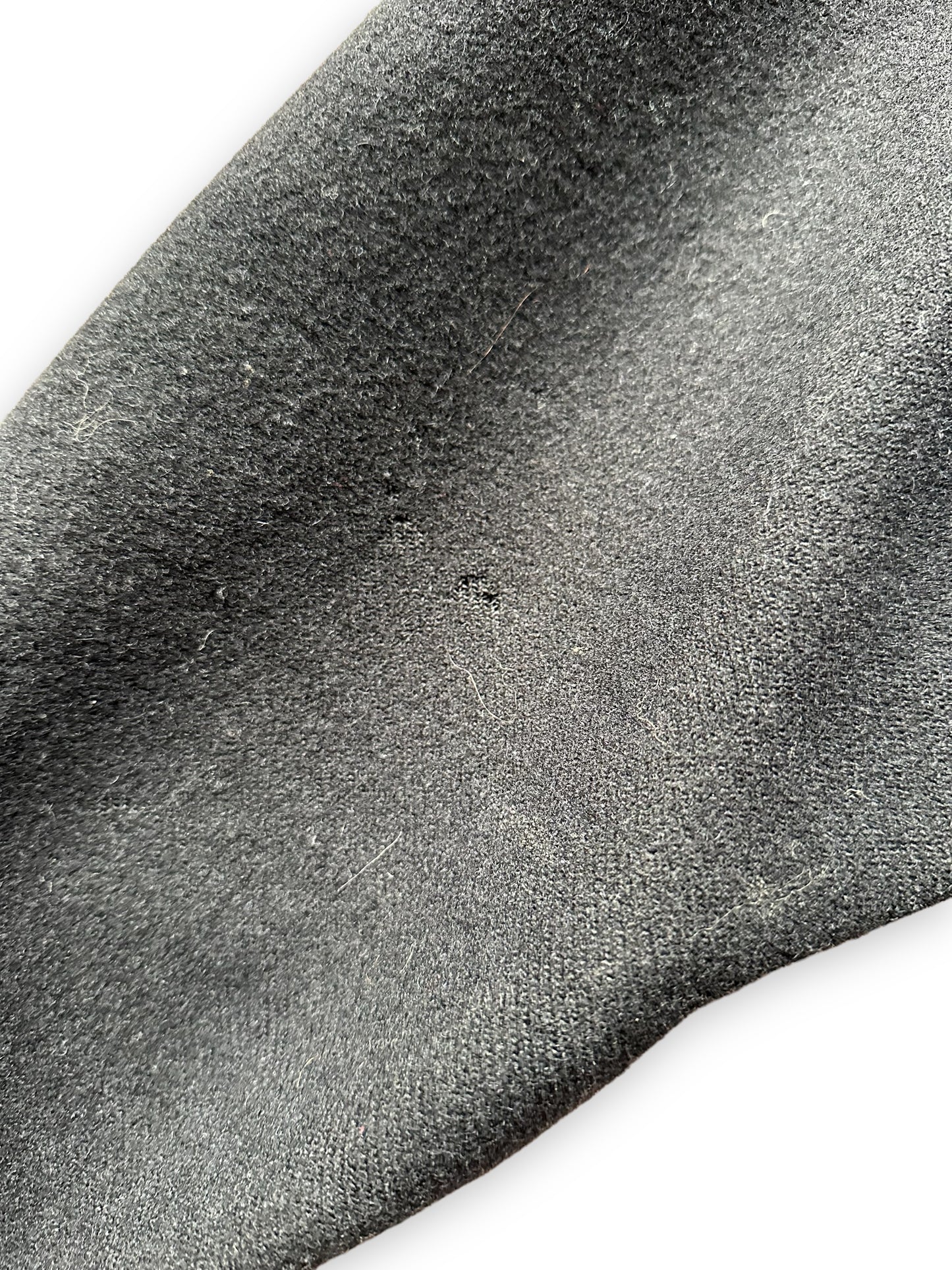 Small Wear Mark on Sleeve of Black Filson Mackinaw Cruiser SZ 48 | Barn Owl Vintage Goods | Vintage Workwear Seattle
