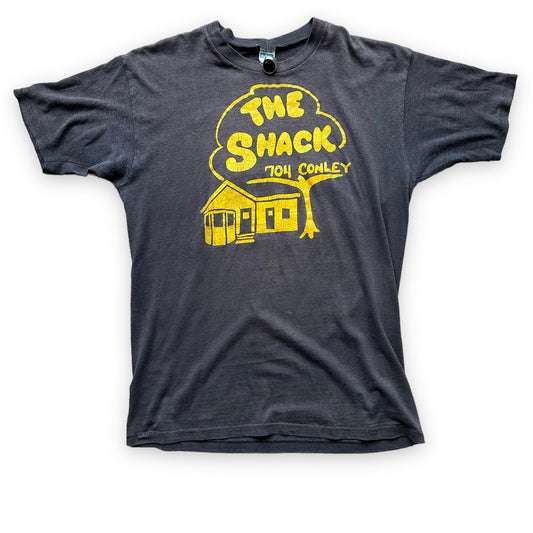 Front View of Vintage Columbia Missouri Institution The Shack Tee SZ XL |  Vintage MU Single Stitch Tee | Barn Owl Vintage