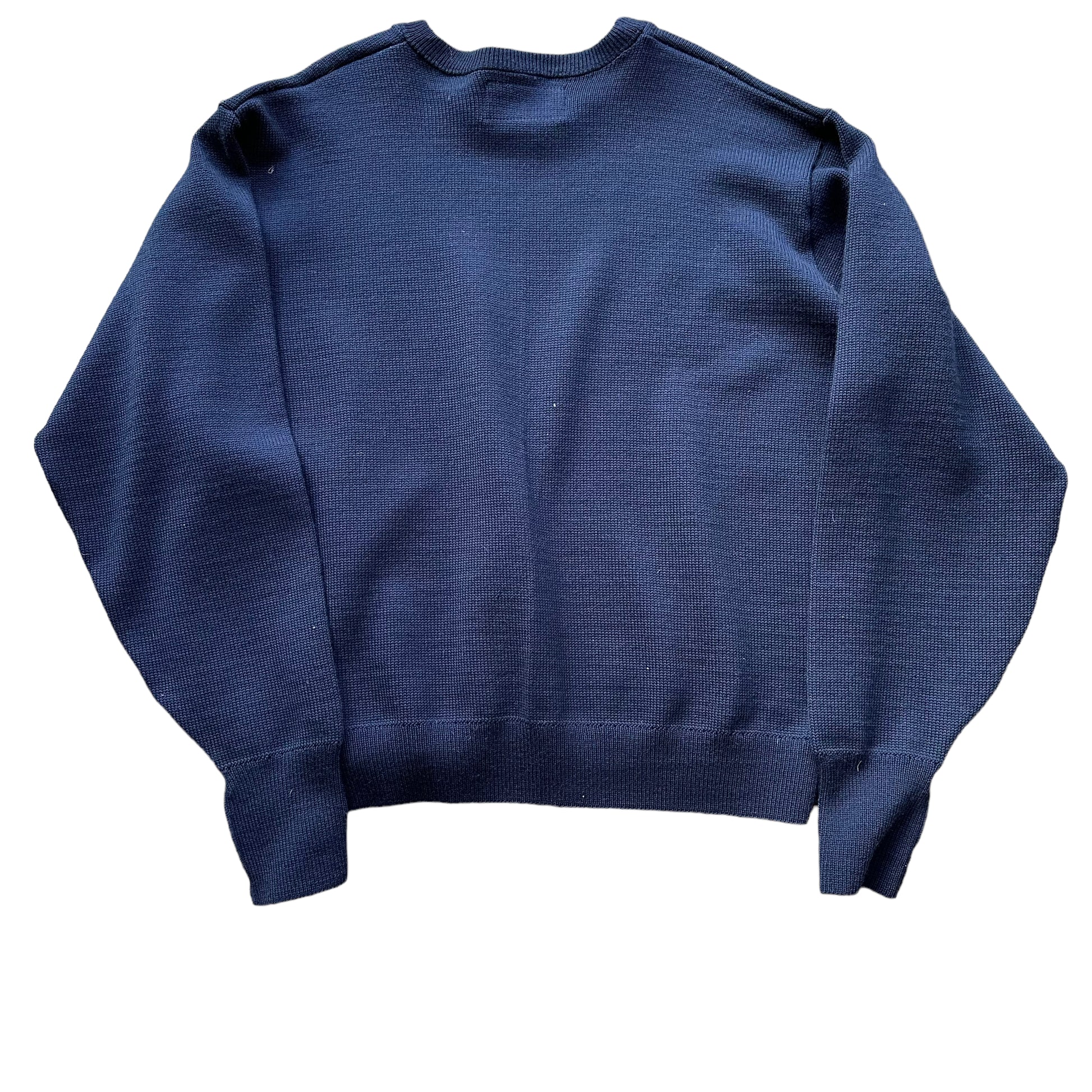 Rear View of Deadstock Filson Navy Guide Sweater SZ XXL |  New Old Stock Filson | Vintage Workwear Seattle