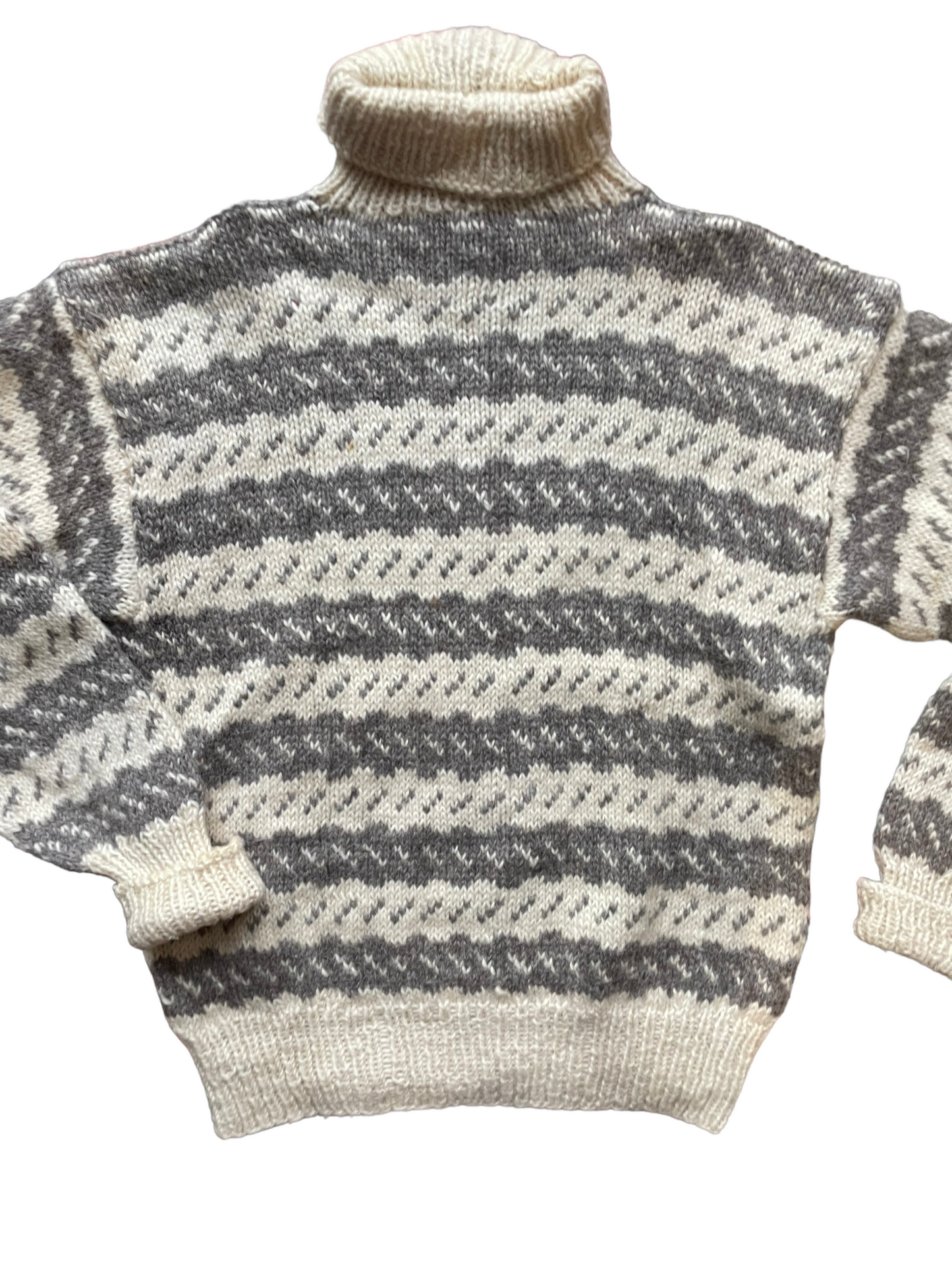 Vintage Wool Sweater Made in Denmark | Barn Owl Seattle | Seattle Vintage Sweaters Full back view.