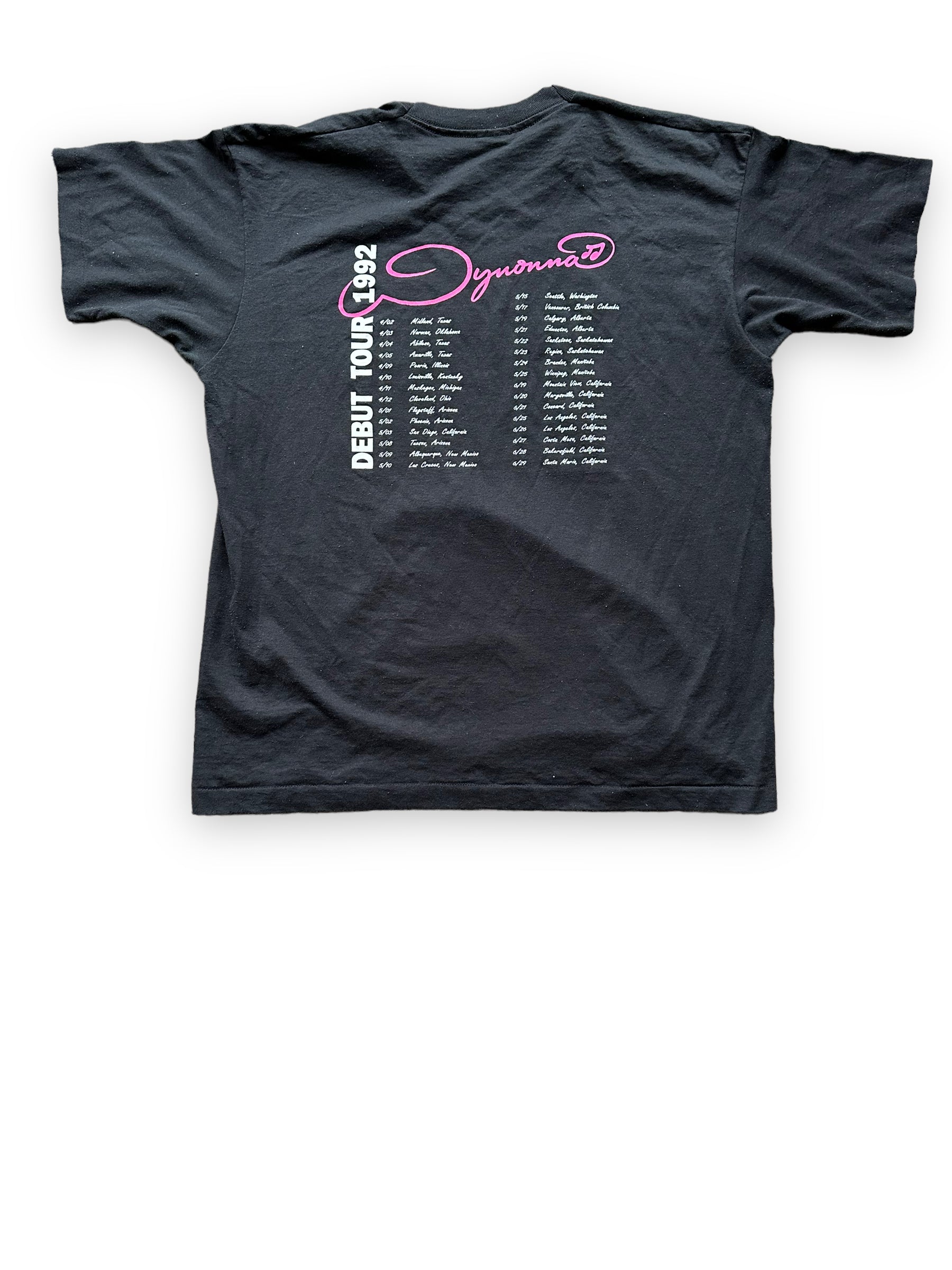 Rear View of Vintage Wynonna Judd 1992 Debut Tour Tee SZ XL | Country Music T-Shirts Seattle | Barn Owl Vintage Goods