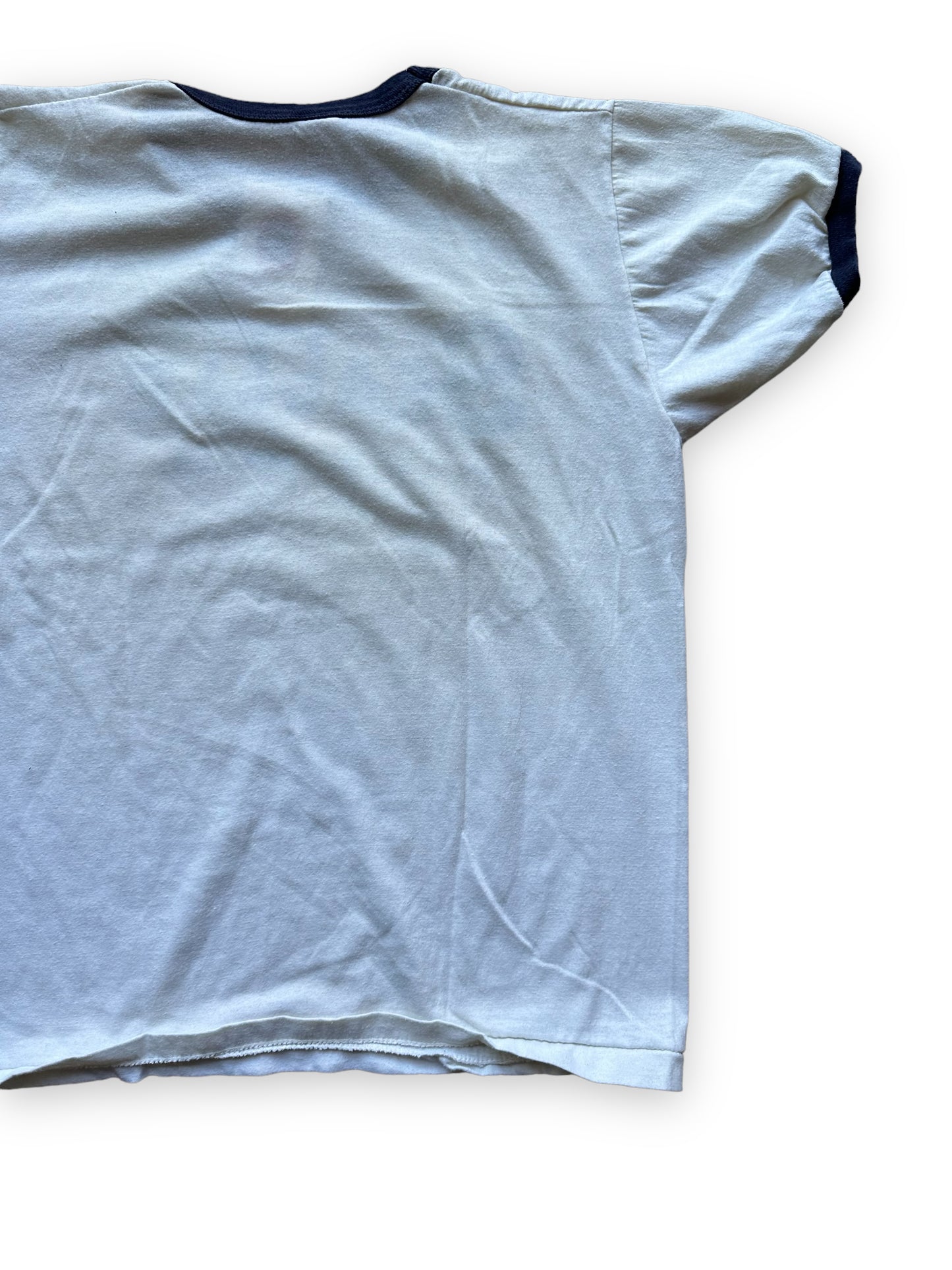 Right Rear View of Vintage Seattle City of Wet Dreams Ringer Tee SZ M | Vintage Russell Athletic T Shirt | Barn Owl Vintage Seattle