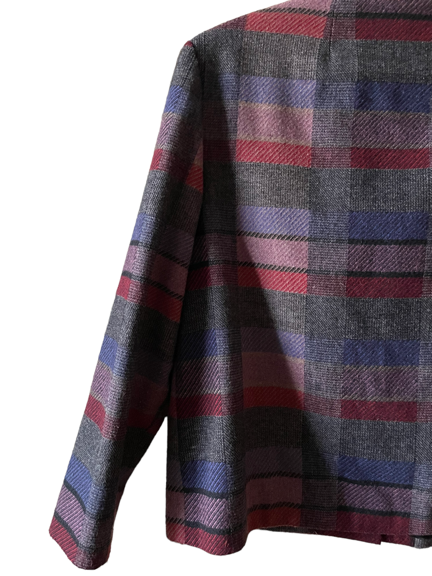 Vintage 1980s Wool Plaid Blazer | Barn Owl Seattle | Vintage 1980s Blazer