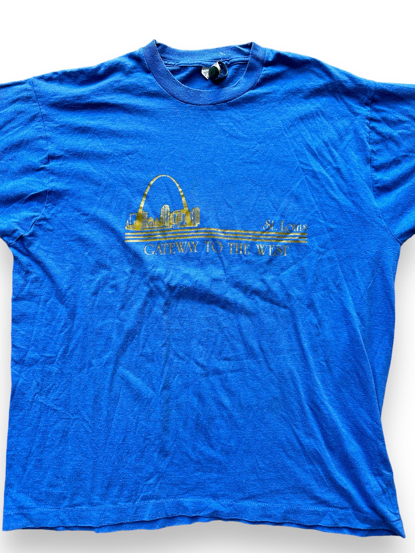 Front Detail on Vintage St. Louis Tourist Tee SZ XXL | Vintage T-Shirts Seattle | Barn Owl Vintage Tees Seattle