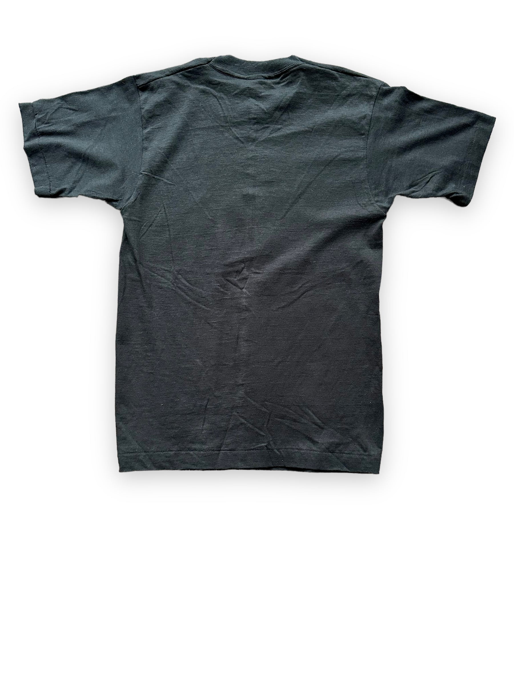 Rear View of Vintage Black Zig-Zag Hand-Rolling Tobacco Tee SZ S | Seattle Vintage Weed Tees | Barn Owl Seattle