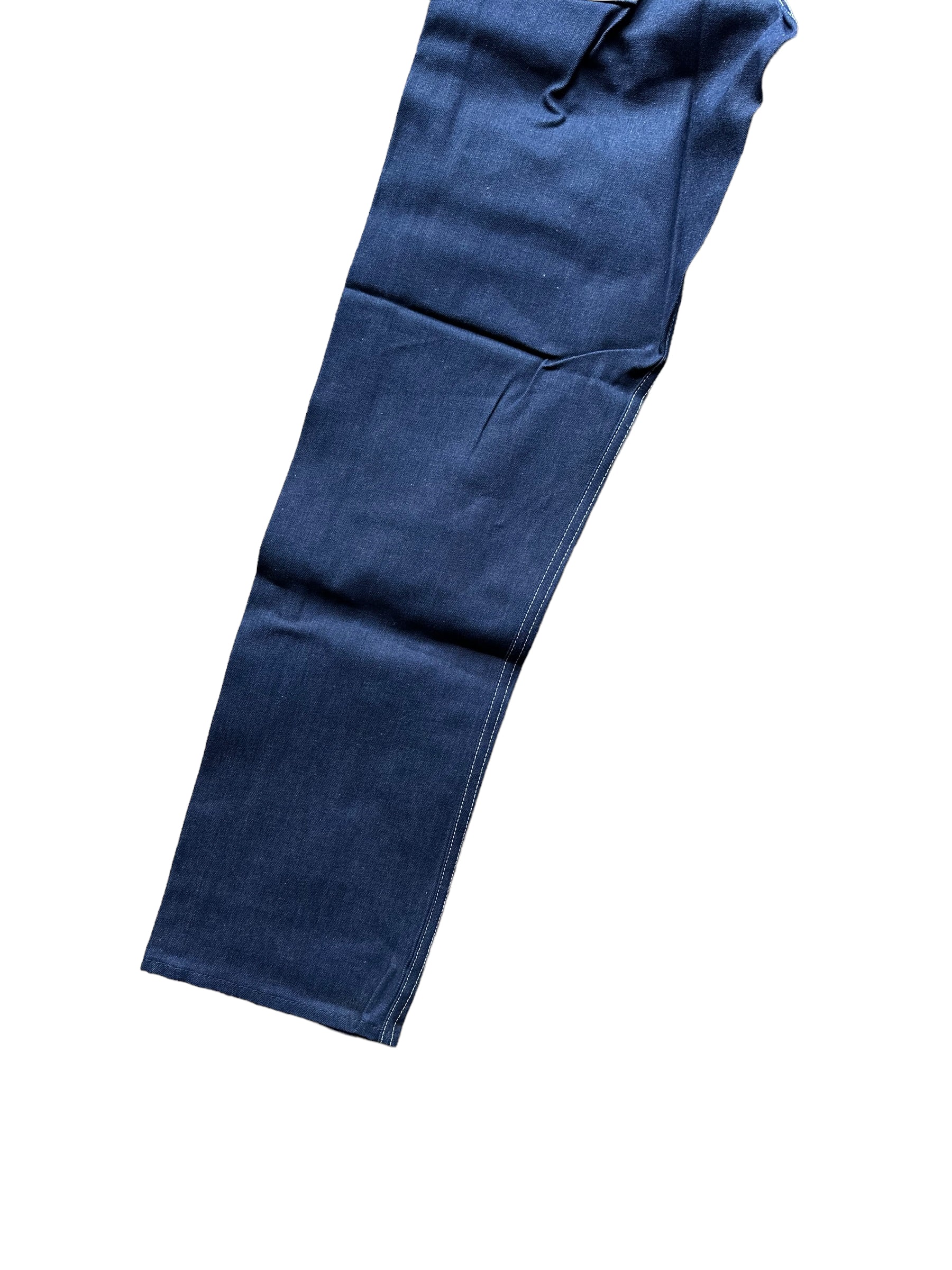 Rear Left Leg View on NOS Vintage Carter's Carpenter Jeans W28 L32 | Barn Owl Vintage Workwear Seattle