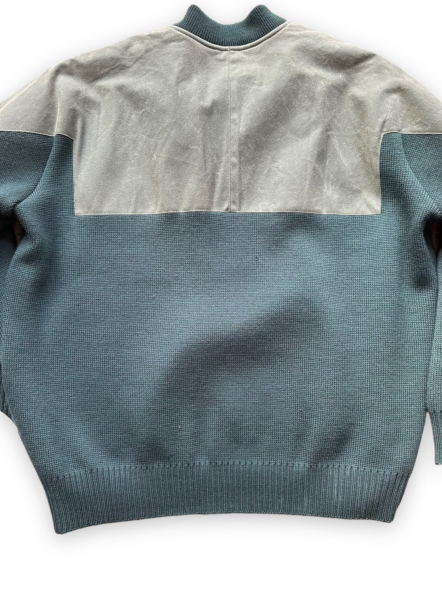 Rear Detail View of Deadstock Filson Guide Sweater SZ XXL | Vintage Filson Workwear Seattle | Barn Owl Vintage Goods