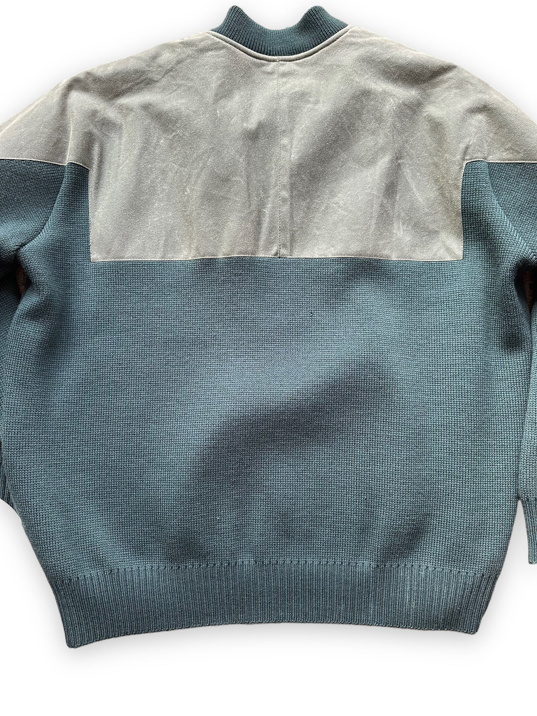 Rear Detail View of Deadstock Filson Guide Sweater SZ XXL | Vintage Filson Workwear Seattle | Barn Owl Vintage Goods