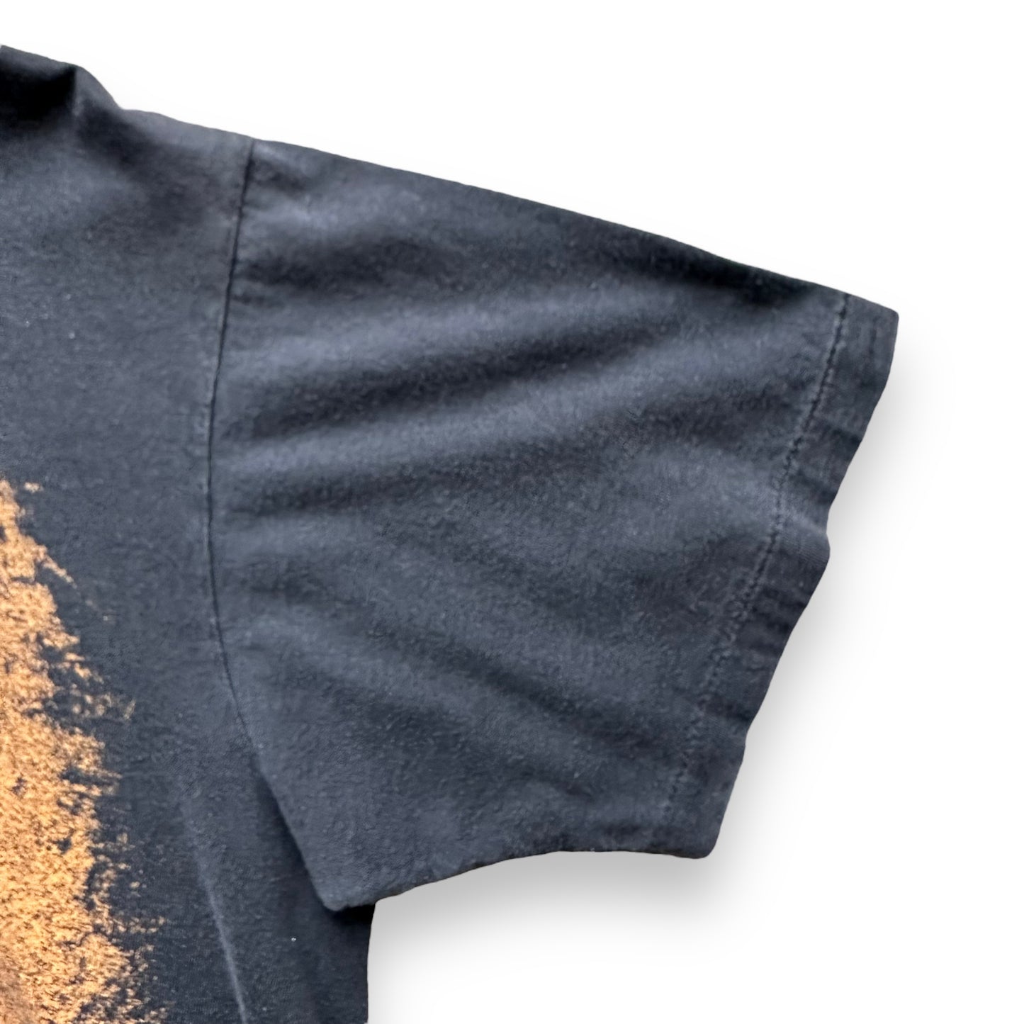 Single Stitch Sleeve View on Left Sleeve of Vintage 1990's Star Trek Spock Tee SZ L | Vintage Single Stitch Star Trek T-Shirts Seattle | Barn Owl Vintage Tees Seattle