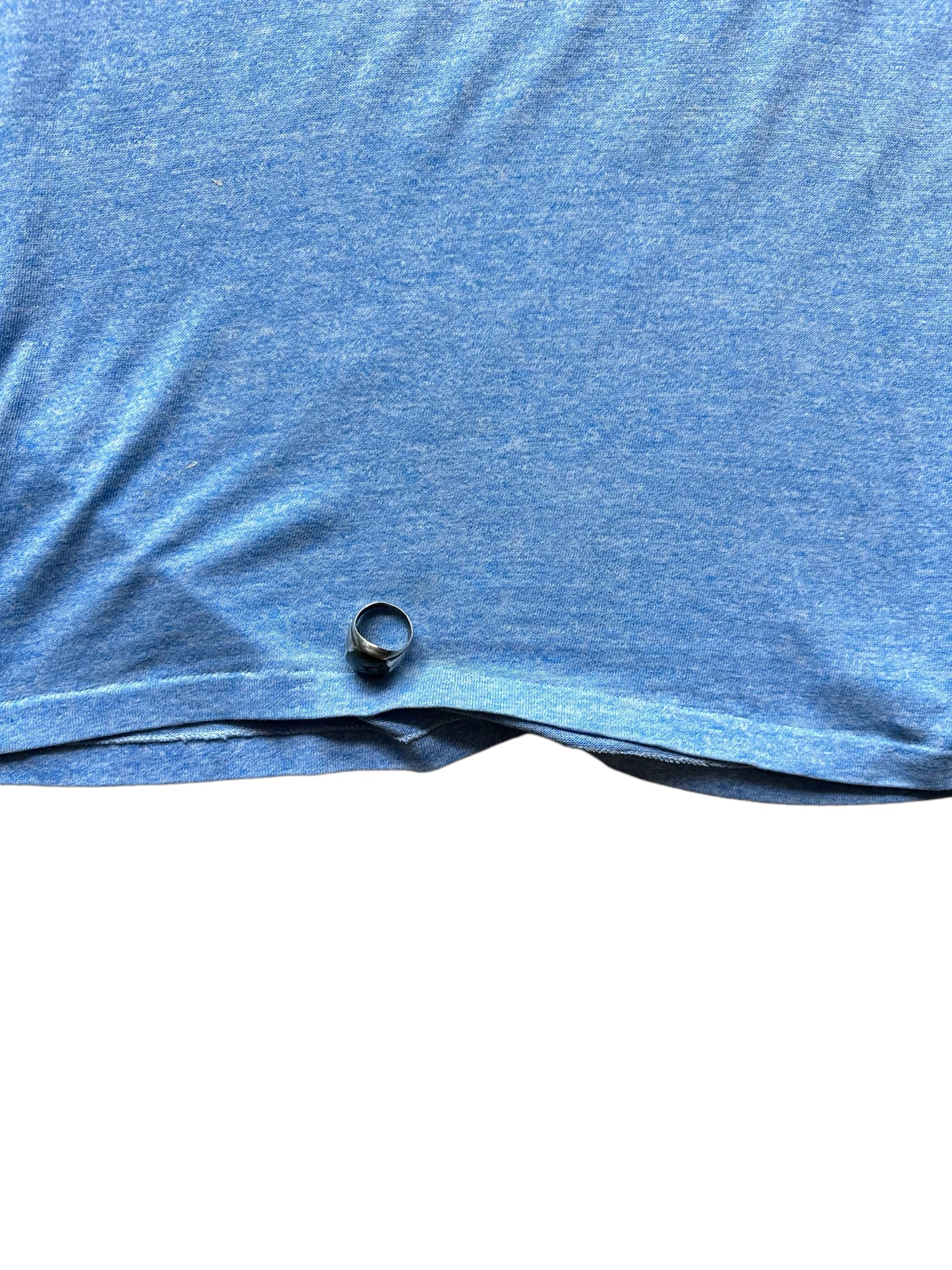 Small Blemish at lower front hem on Vintage Southam Bar Ringer T Shirt SZ Large | Vintage Bar Tee Seattle | Barn Owl Vintage