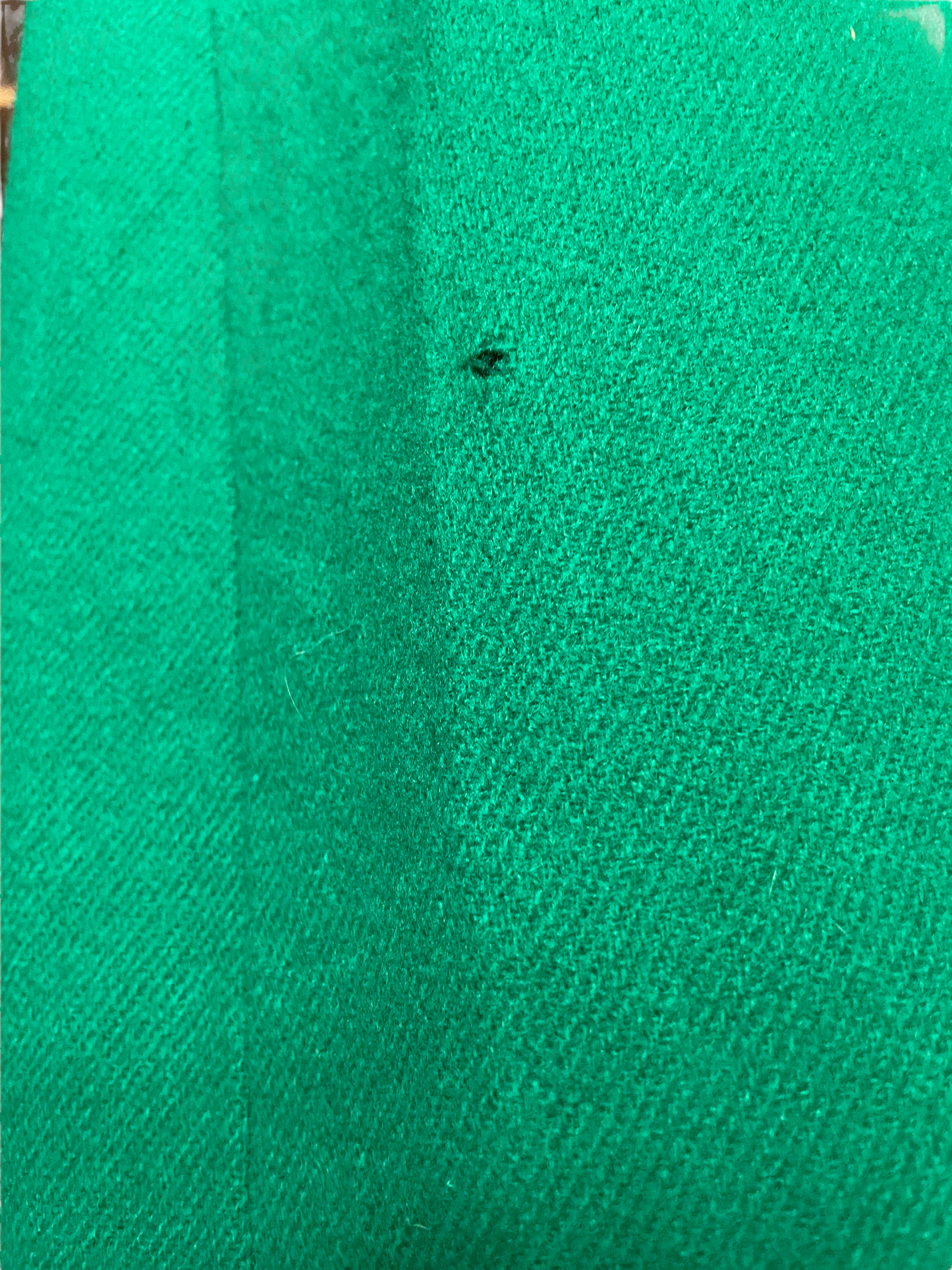 Back right moth hole Vintage 1960s Green Wool Pencil Skirt | Barn Owl Vintage | Seattle Vintage Skirts