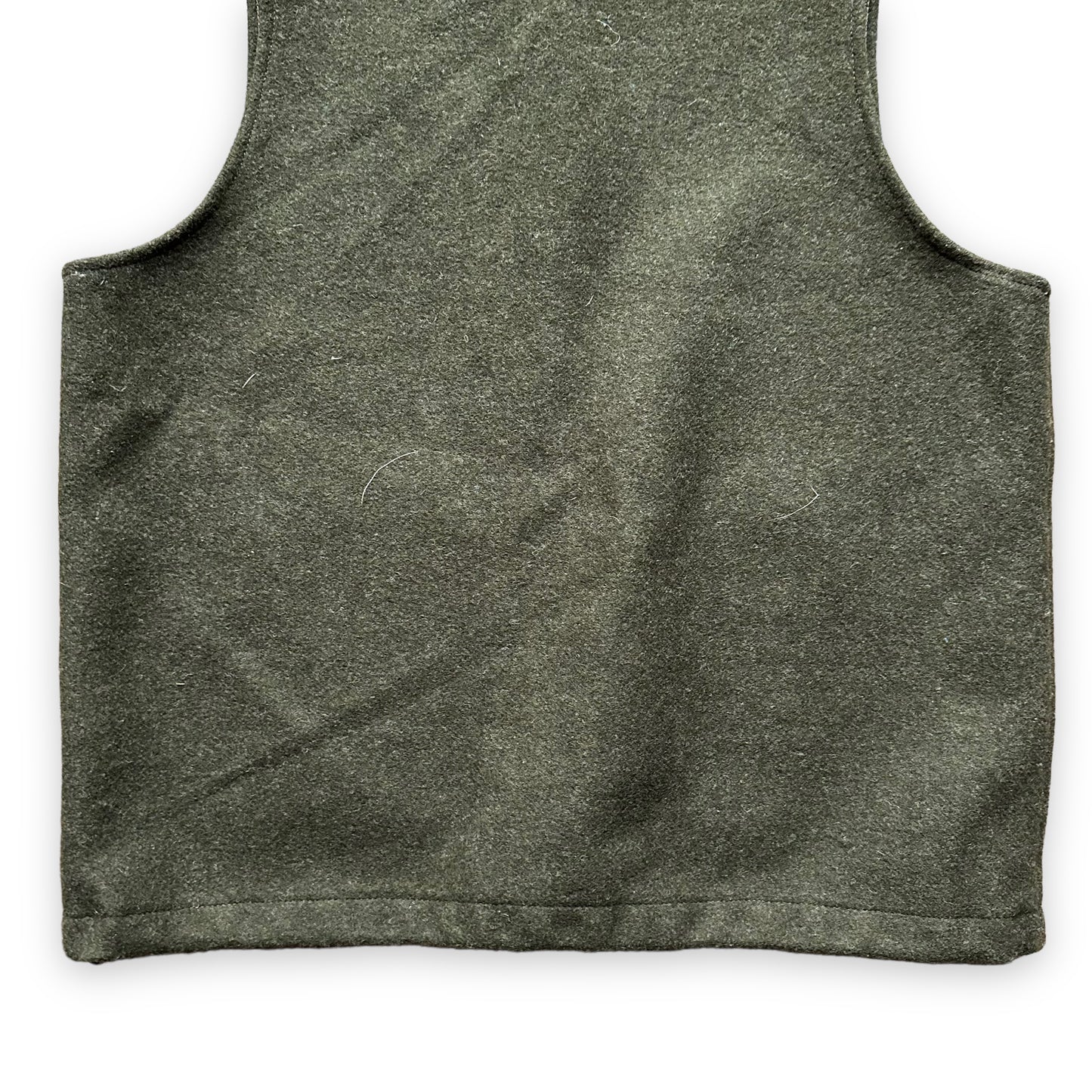 Lower Rear View of Filson Forest Green Mackinaw Wool Liner SZ M |  Vintage Filson Workwear Seattle | Barn Owl Vintage