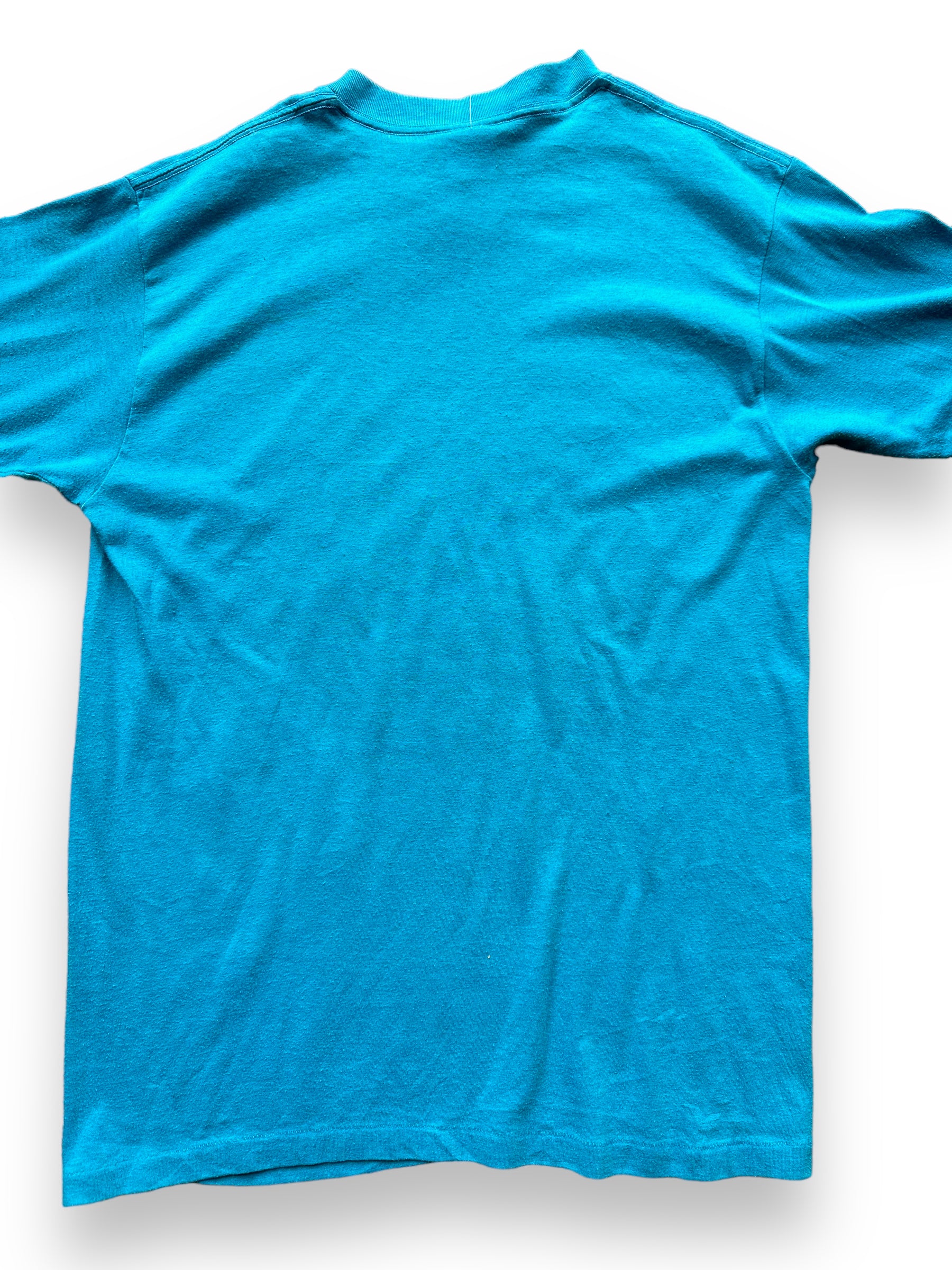 Back close up of Vintage Blue Wind Surfing Tee SZ L | Vintage T-Shirts Seattle | Barn Owl Vintage Tees Seattle