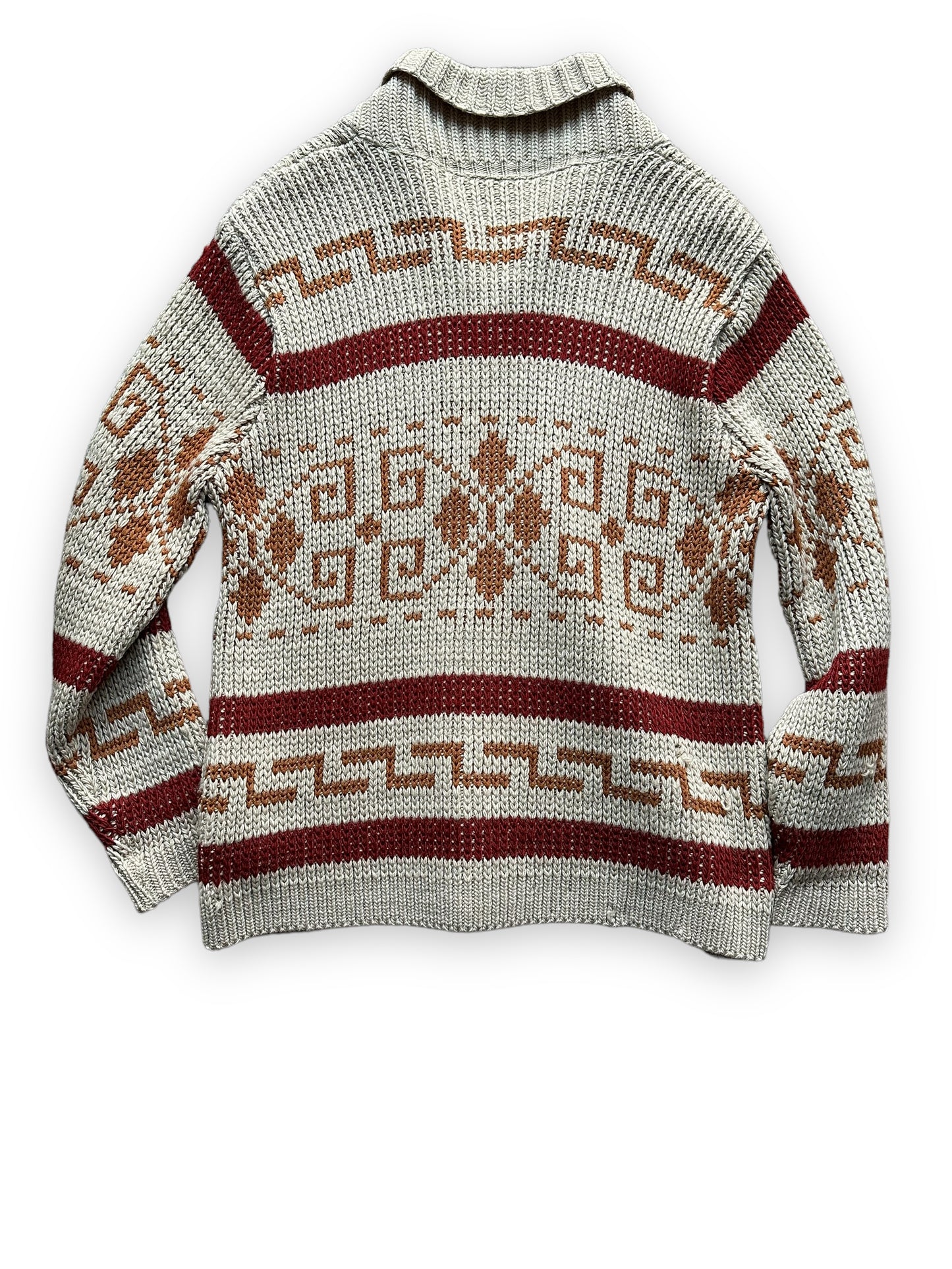 Rear View of Vintage Pendleton Westerley "The Dude" Sweater SZ L | Vintage Big Lebowski Pendleton Sweaters Seattle | Barn Owl Vintage Seattle