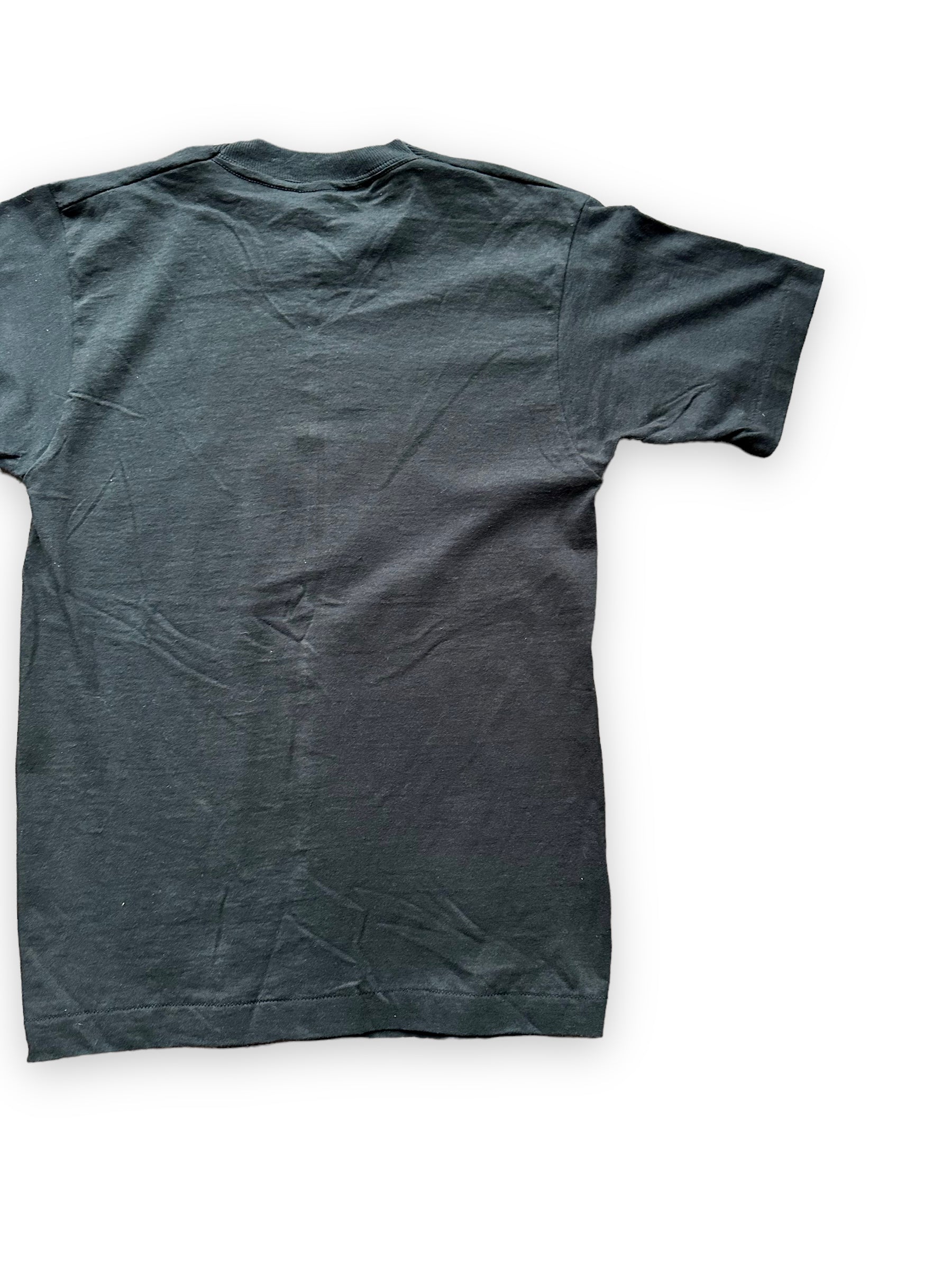 Right Rear View on Vintage Black Zig-Zag Hand-Rolling Tobacco Tee SZ S | Seattle Vintage Weed Tees | Barn Owl Seattle