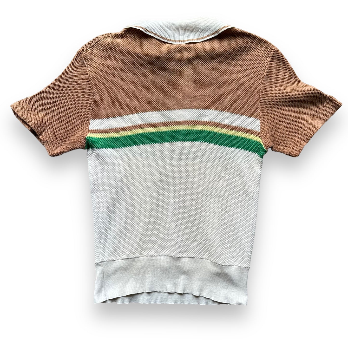 Rear View of Vintage Jantzen Knit Top Short Sleeve Shirt SZ M | Vintage Jantzen Shirt | Barn Owl Vintage Seattle
