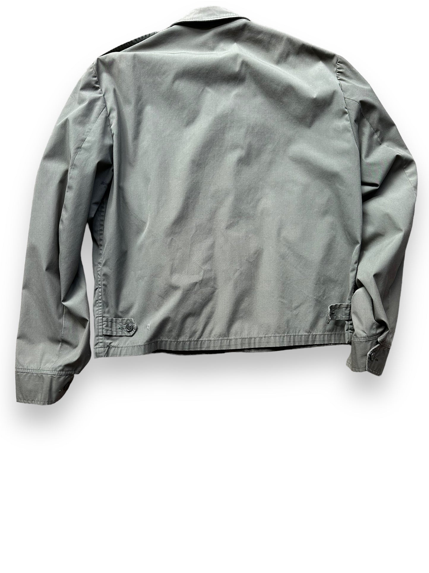 Rear View of Vintage Lightweight US Army Jacket SZ M-L | Vintage Military Jackets Seattle | Barn Owl Vintage Clothing Seattle
