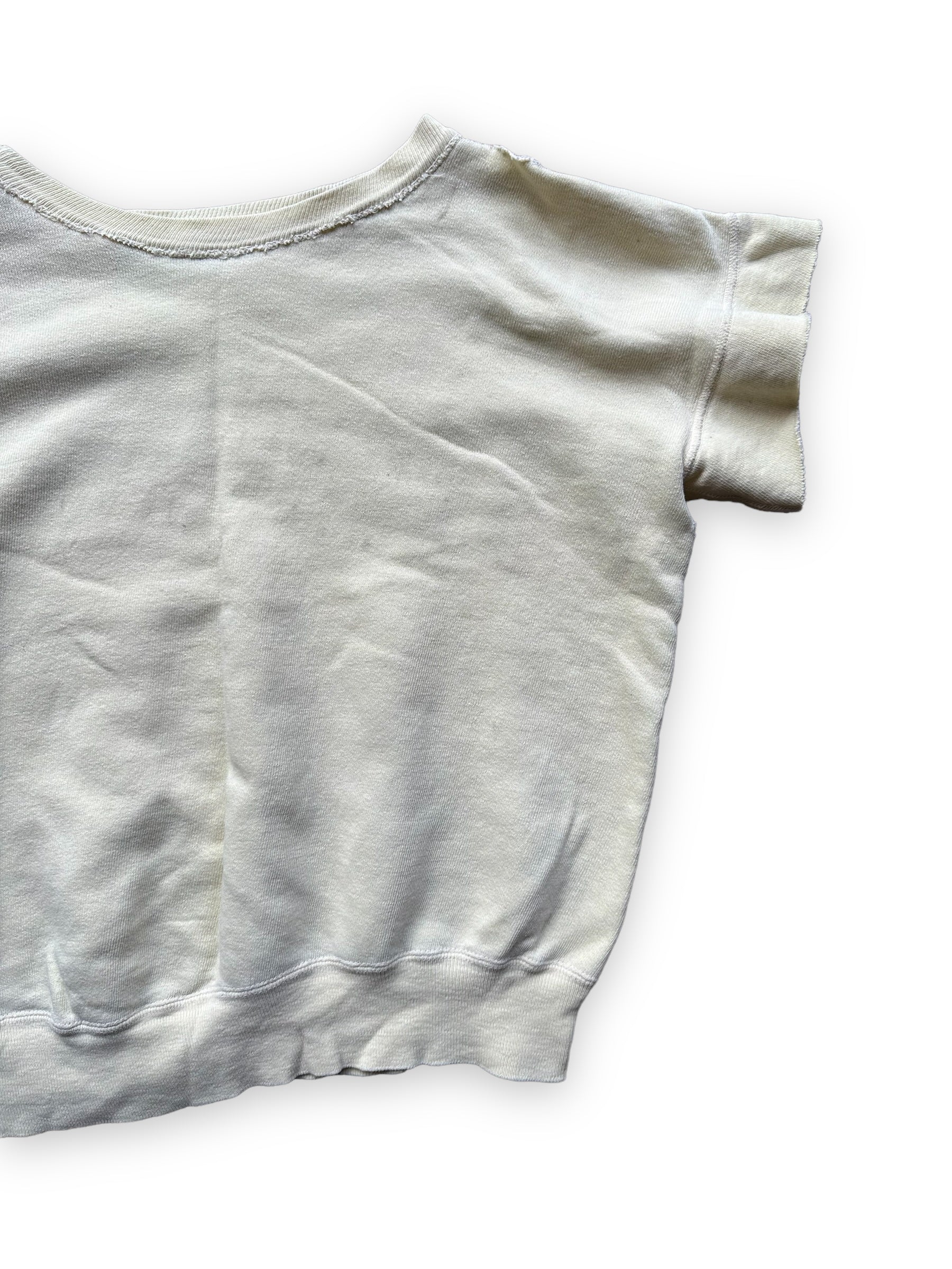 Right Rear View of Vintage 1960s Yellow Batman Sweatshirt SZ M | Vintage Crewneck Sweatshirts Seattle | Barn Owl Vintage Seattle