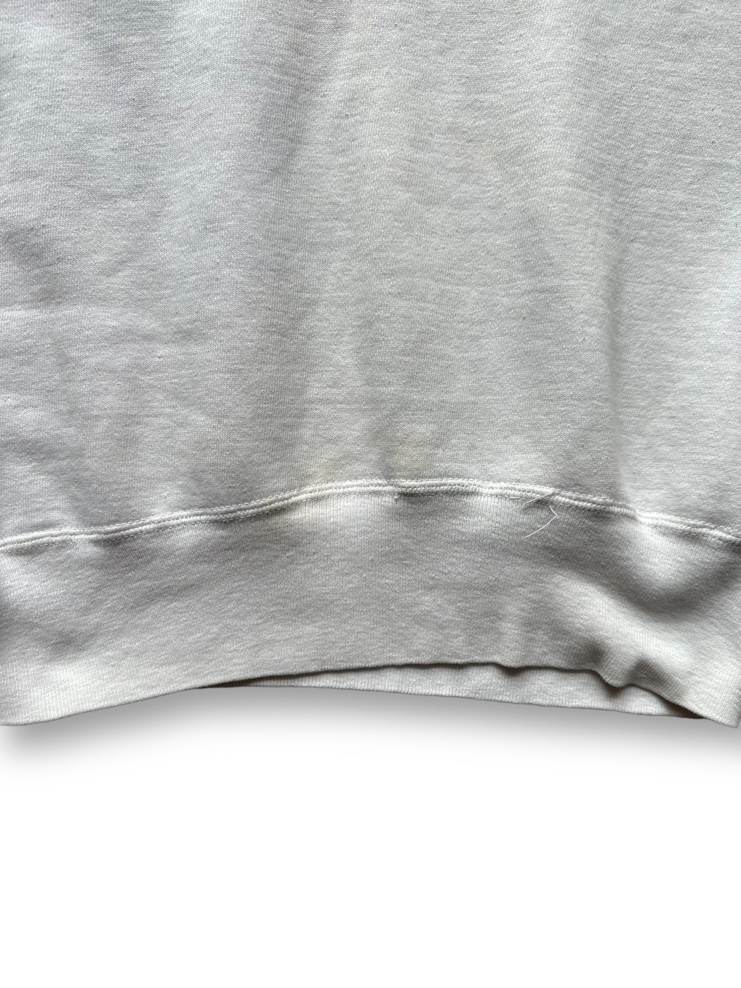 Ribbing View on Vintage White Rams 1960's Era Crewneck Sweatshirt | Vintage Crewneck Seattle | Barn Owl Vintage Clothing