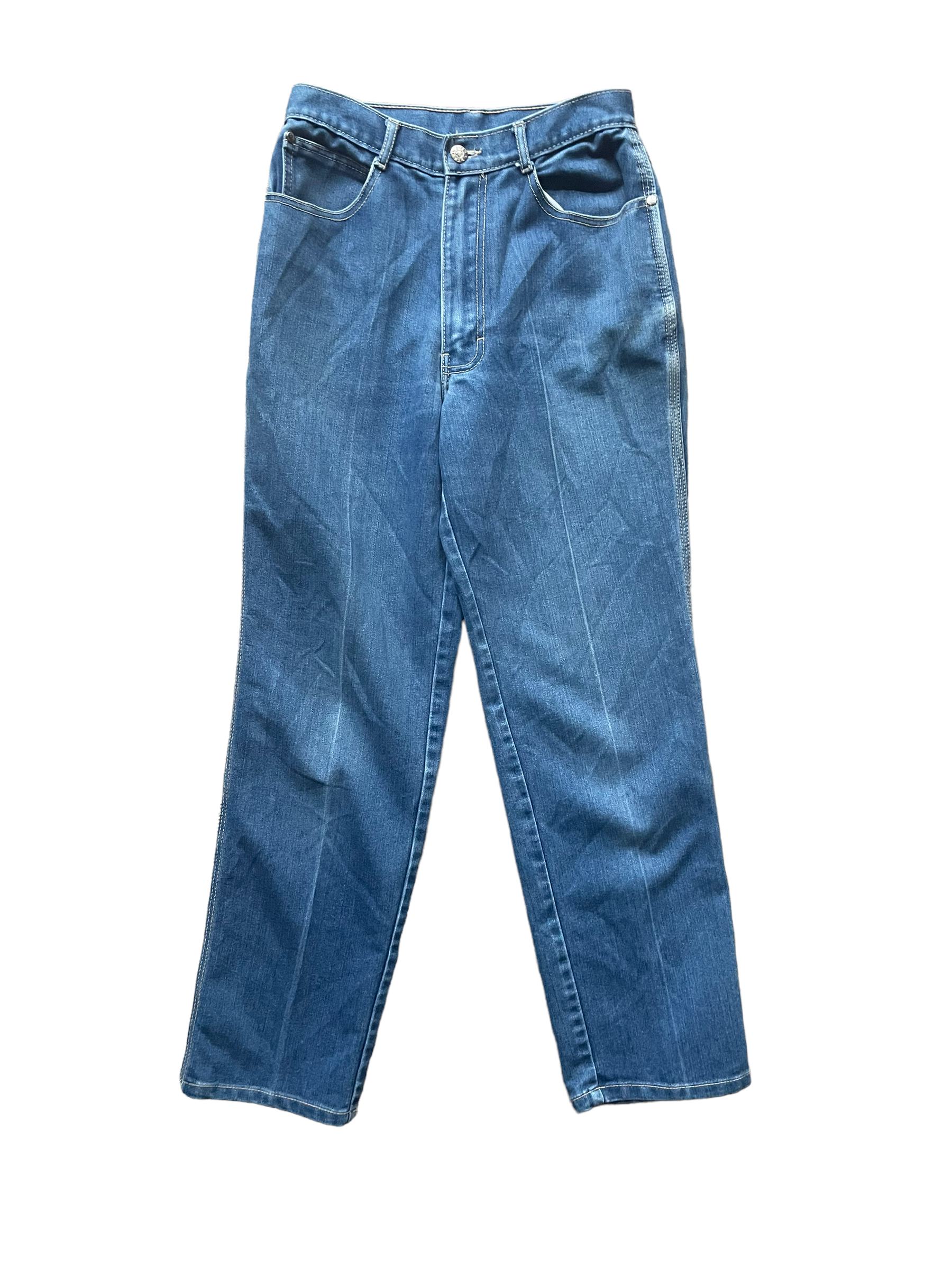Full front view of Vintage 1980s Gitano Ladies Jeans | Barn Owl Seattle | Vintage Ladies Denim and Pants