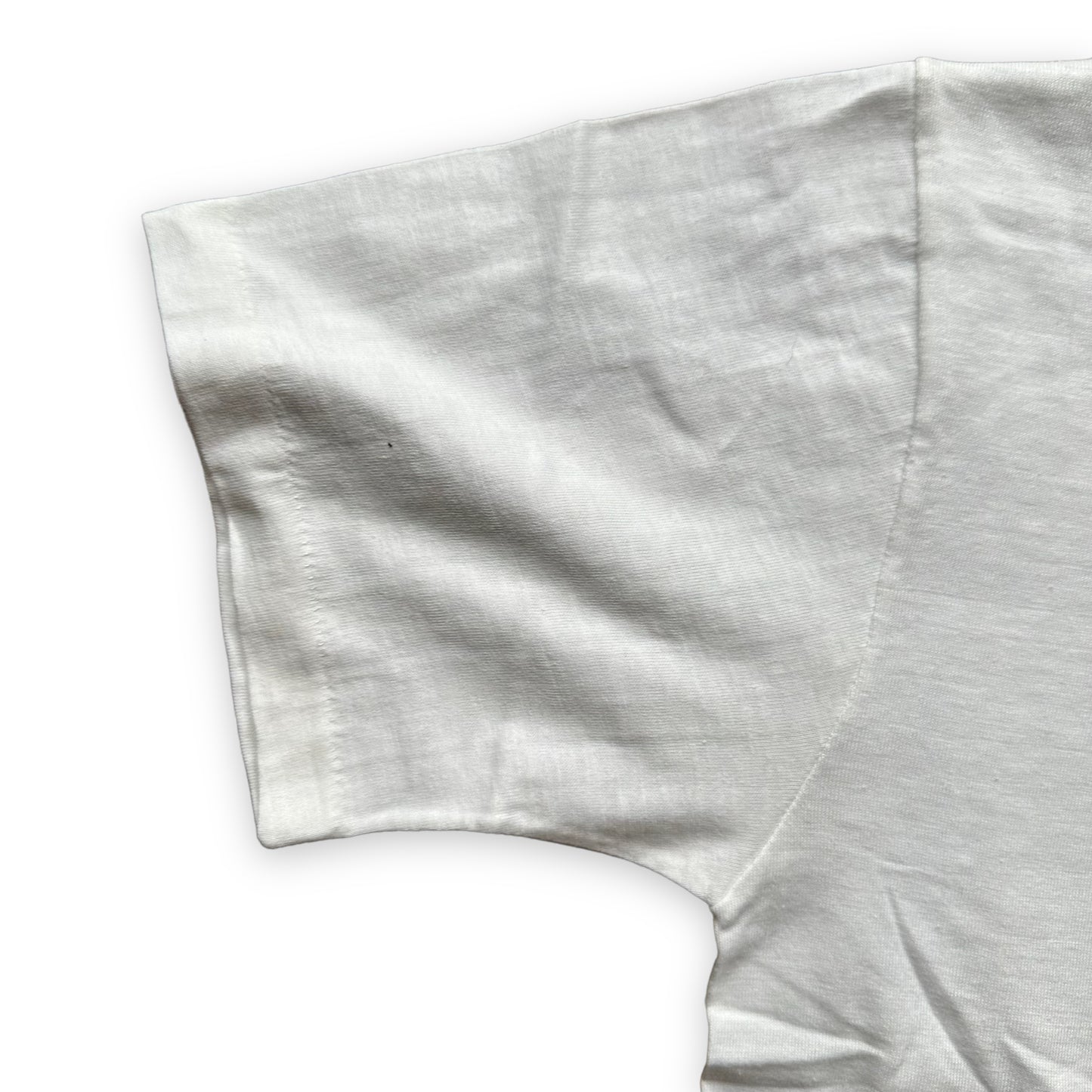 Sleeve View on Vintage NWT Penneys Towncraft Tee Shirt SZ M | Vintage Blank Tees Seattle | Vintage T-Shirts Seattle