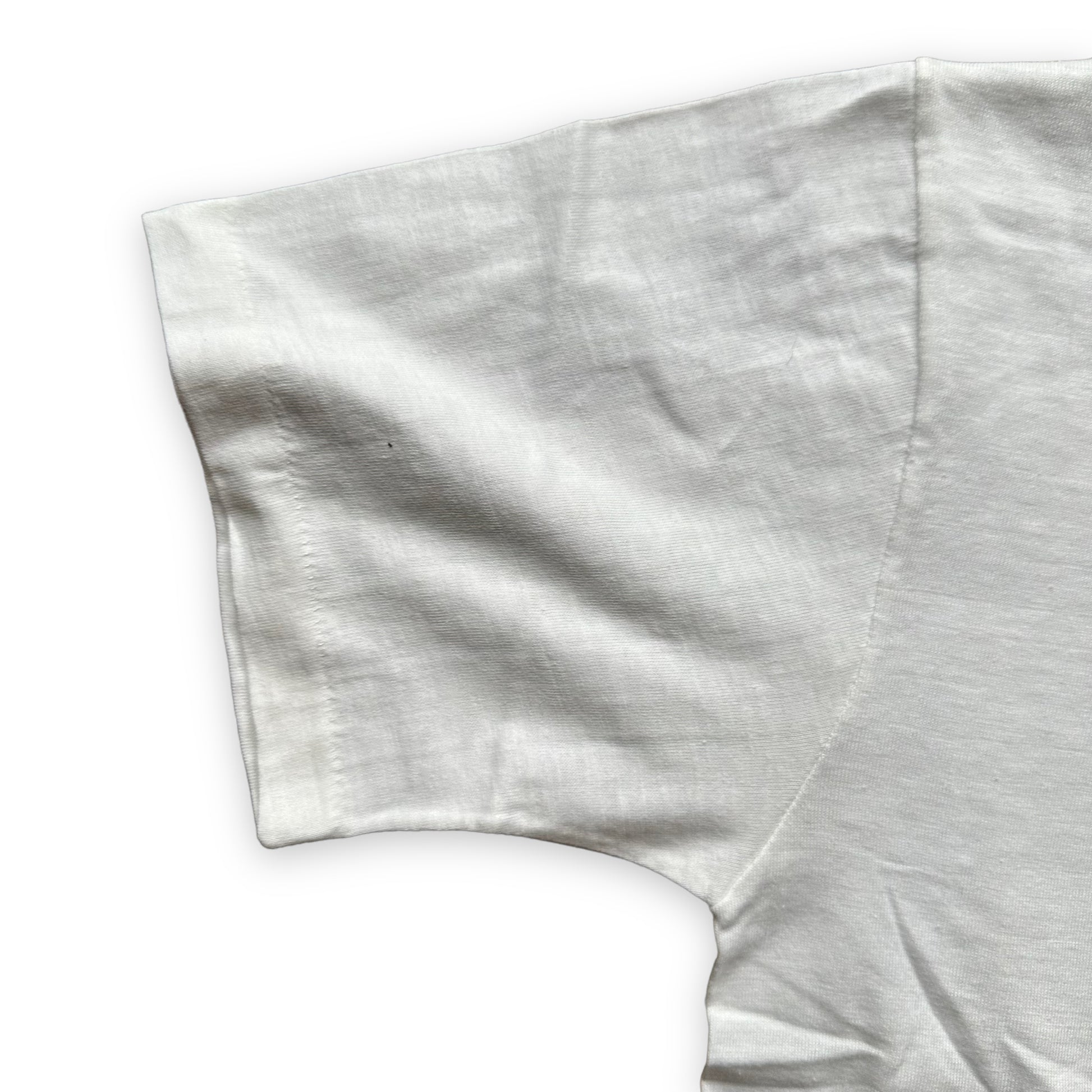Sleeve View on Vintage NWT Penneys Towncraft Tee Shirt SZ M | Vintage Blank Tees Seattle | Vintage T-Shirts Seattle