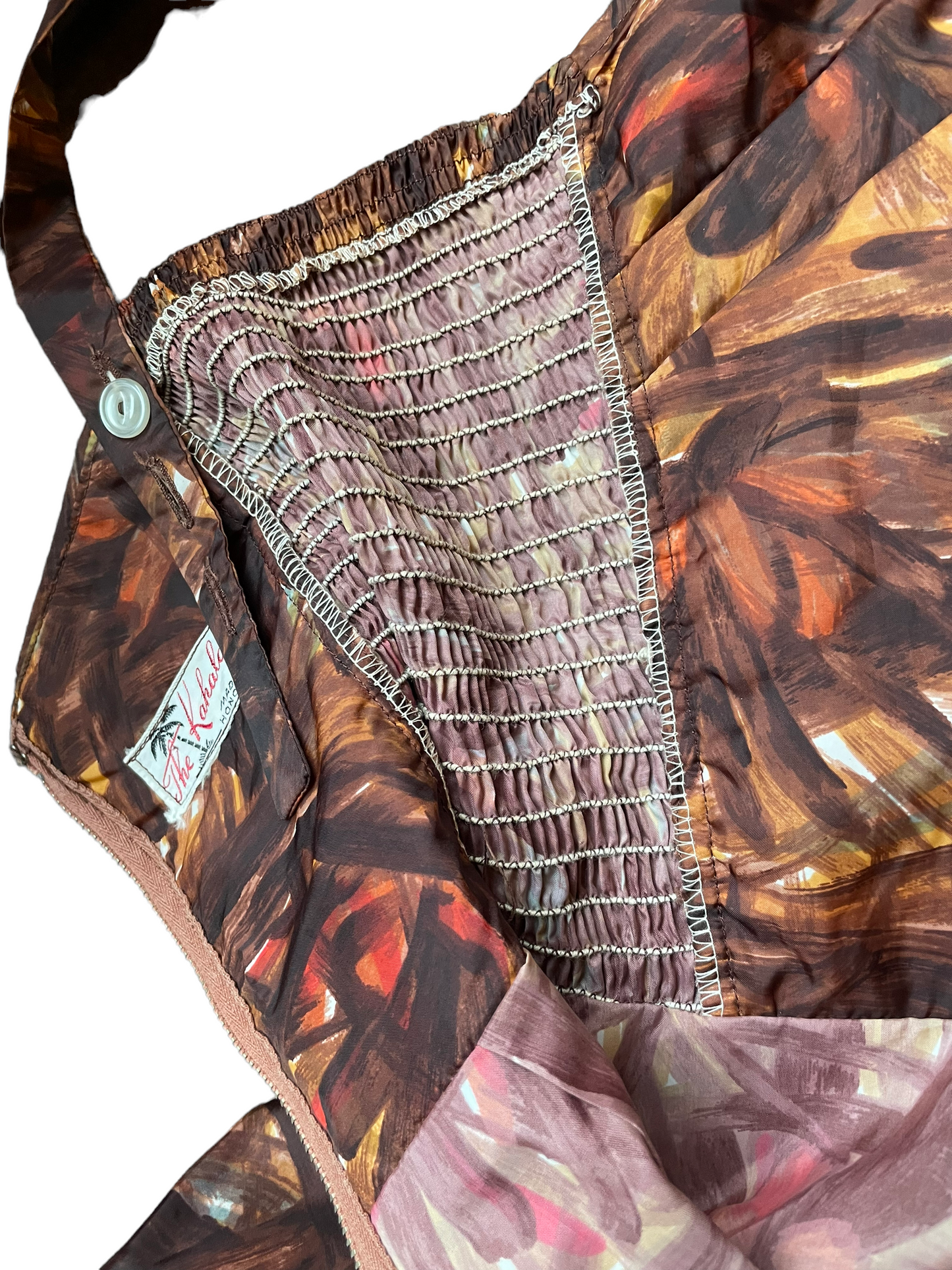 Inside view Vintage 1950s Kahala Play Suit | Barn Owl Vintage Seattle | Vintage Ladies Swimwear